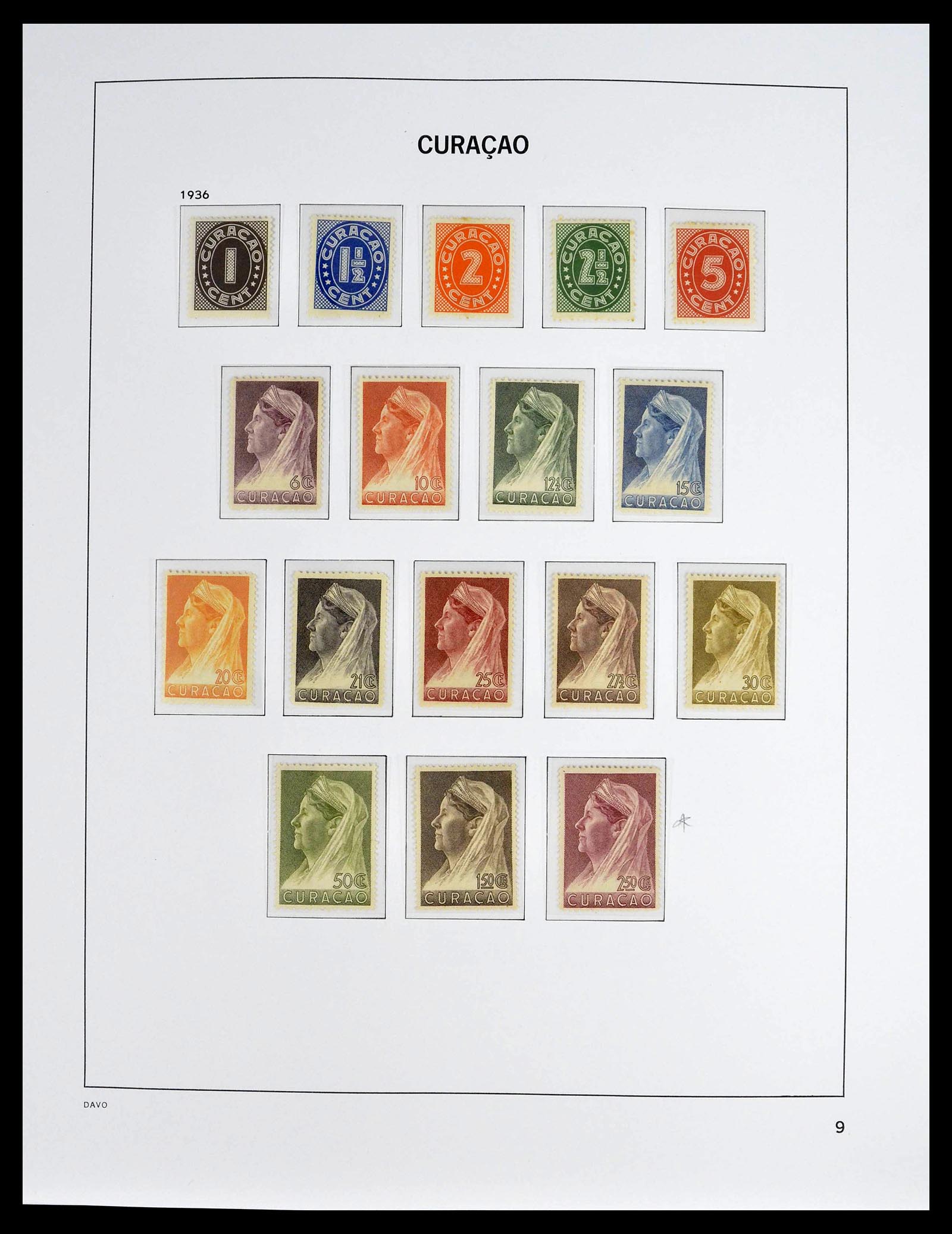 39360 0009 - Postzegelverzameling 39360 Curaçao/Antillen compleet 1873-2013.