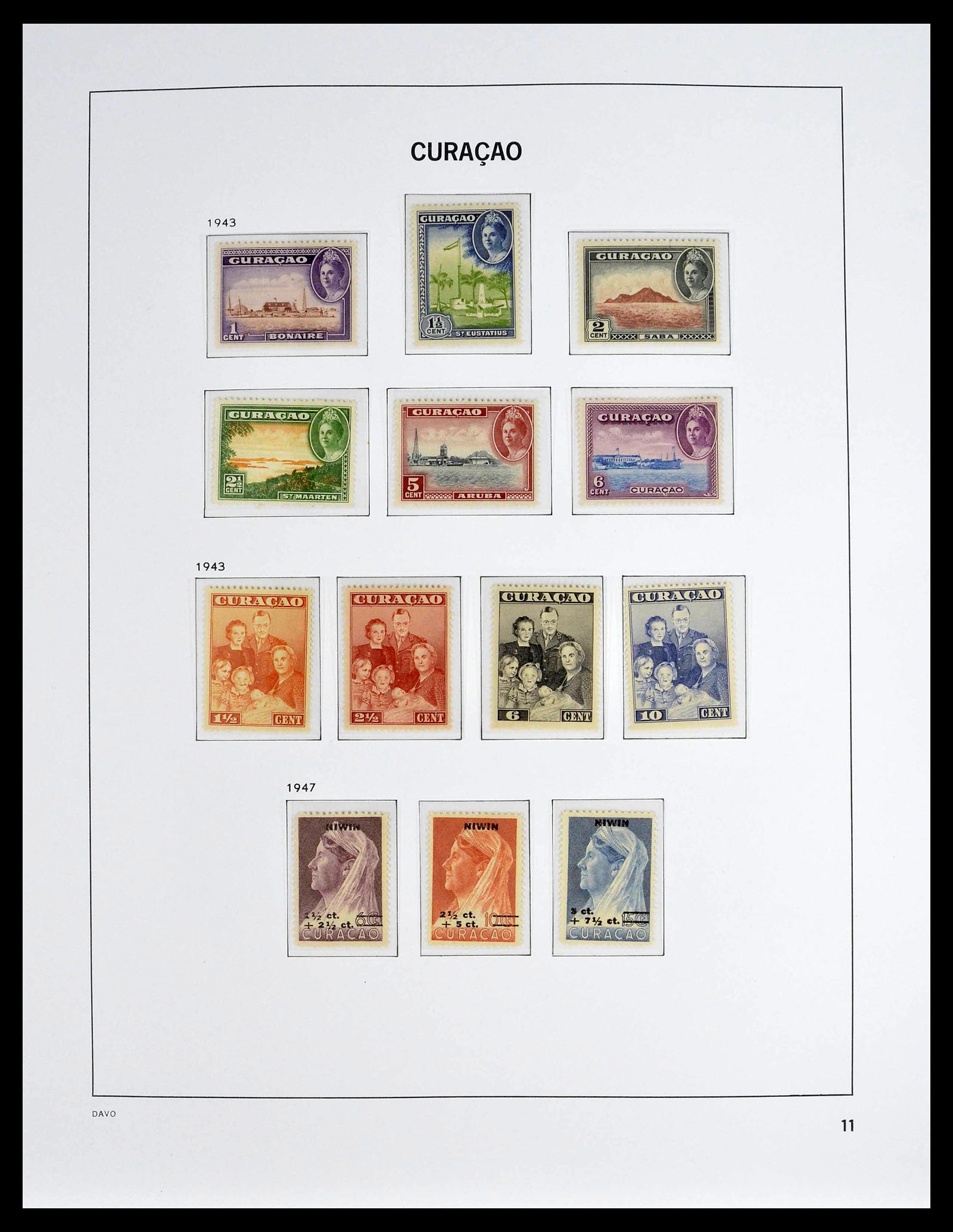 39360 0011 - Postzegelverzameling 39360 Curaçao/Antillen compleet 1873-2013.