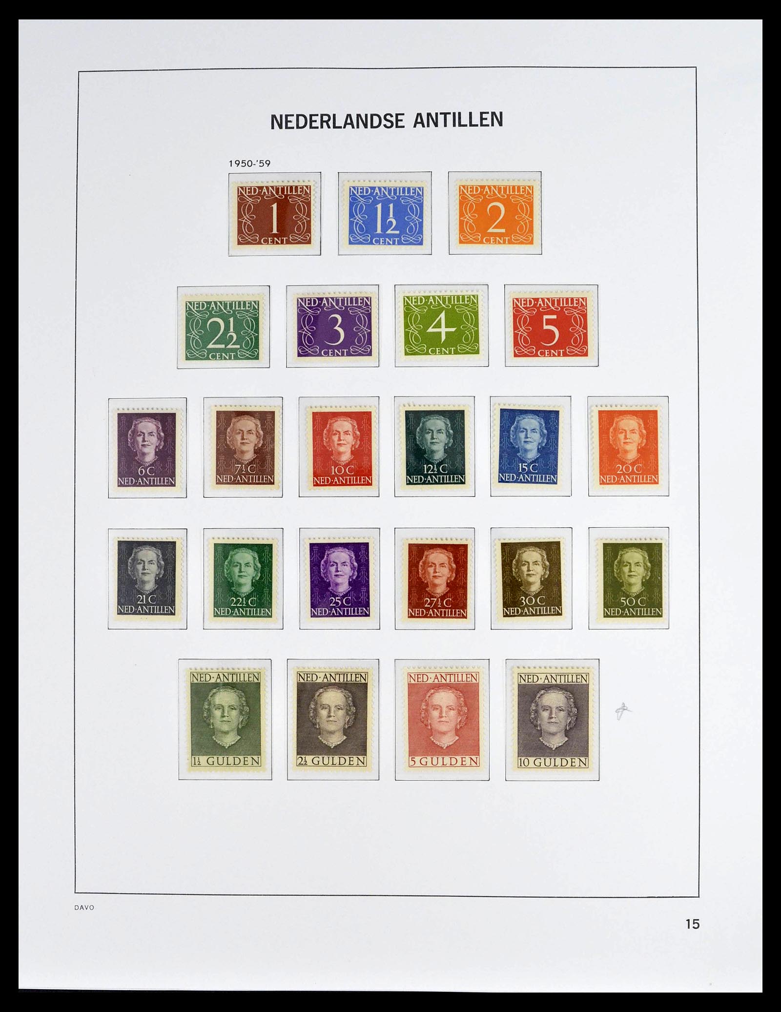 39360 0015 - Postzegelverzameling 39360 Curaçao/Antillen compleet 1873-2013.