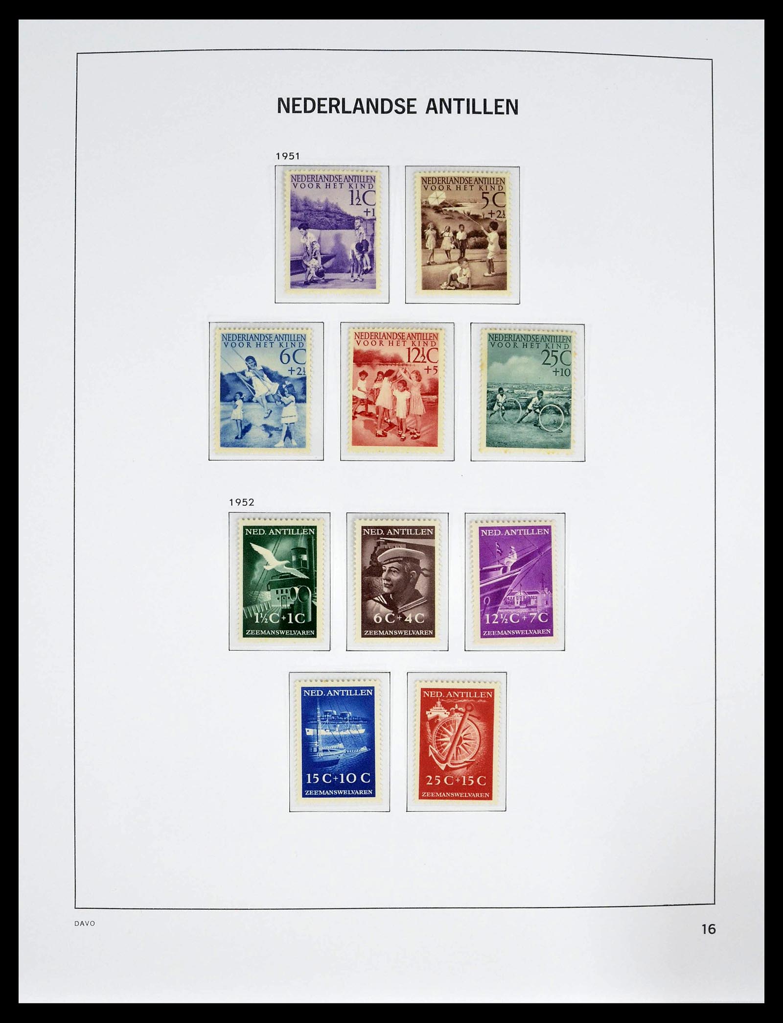 39360 0016 - Postzegelverzameling 39360 Curaçao/Antillen compleet 1873-2013.