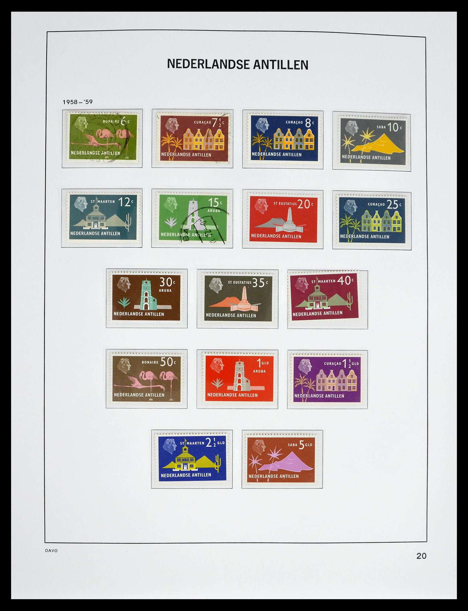 39360 0020 - Postzegelverzameling 39360 Curaçao/Antillen compleet 1873-2013.