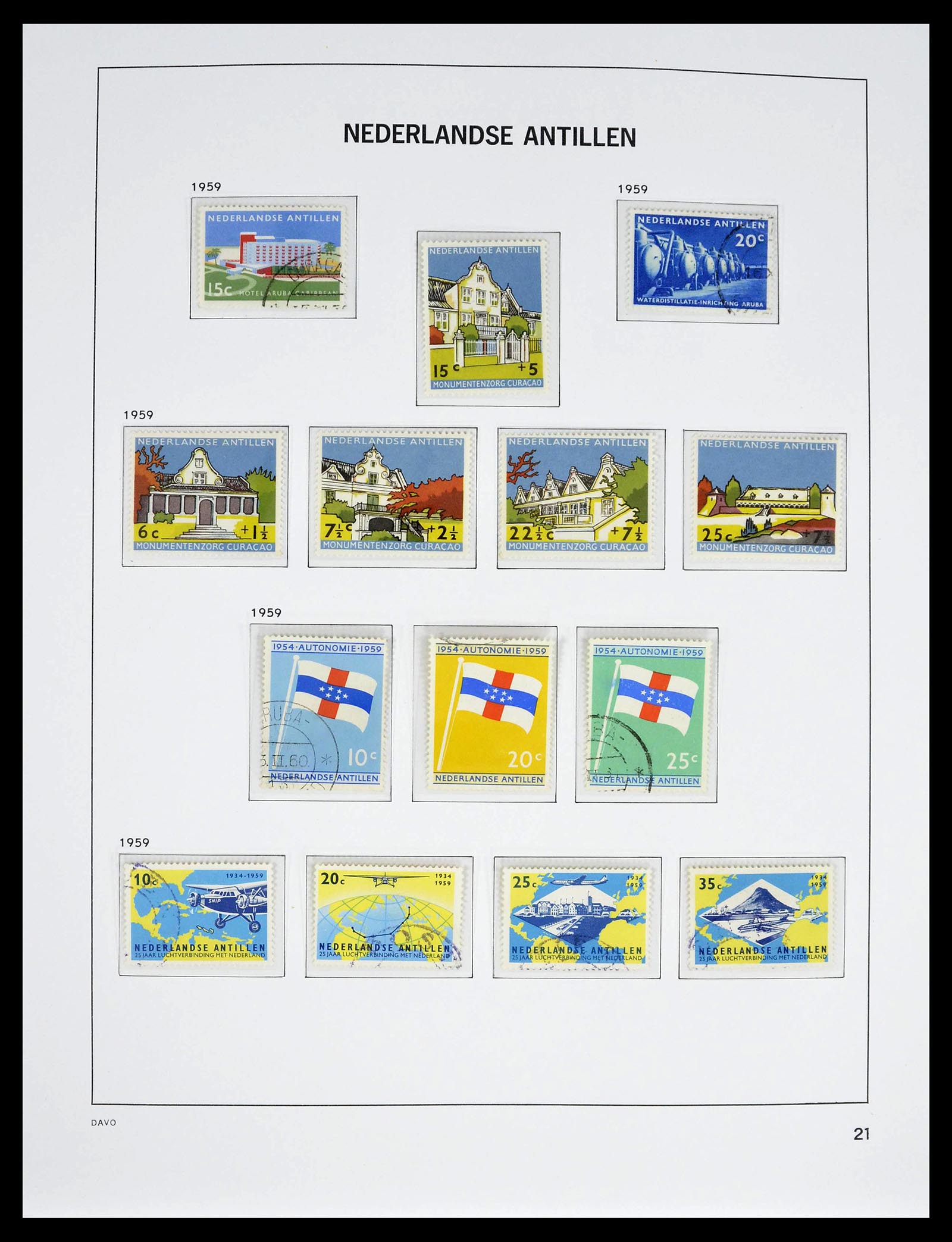 39360 0021 - Postzegelverzameling 39360 Curaçao/Antillen compleet 1873-2013.
