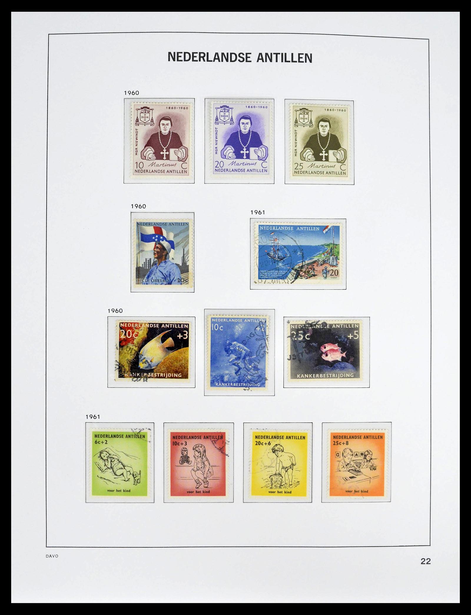 39360 0022 - Postzegelverzameling 39360 Curaçao/Antillen compleet 1873-2013.