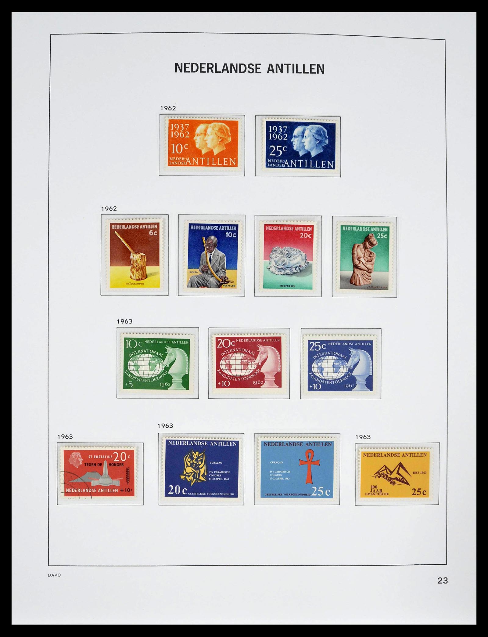 39360 0023 - Postzegelverzameling 39360 Curaçao/Antillen compleet 1873-2013.