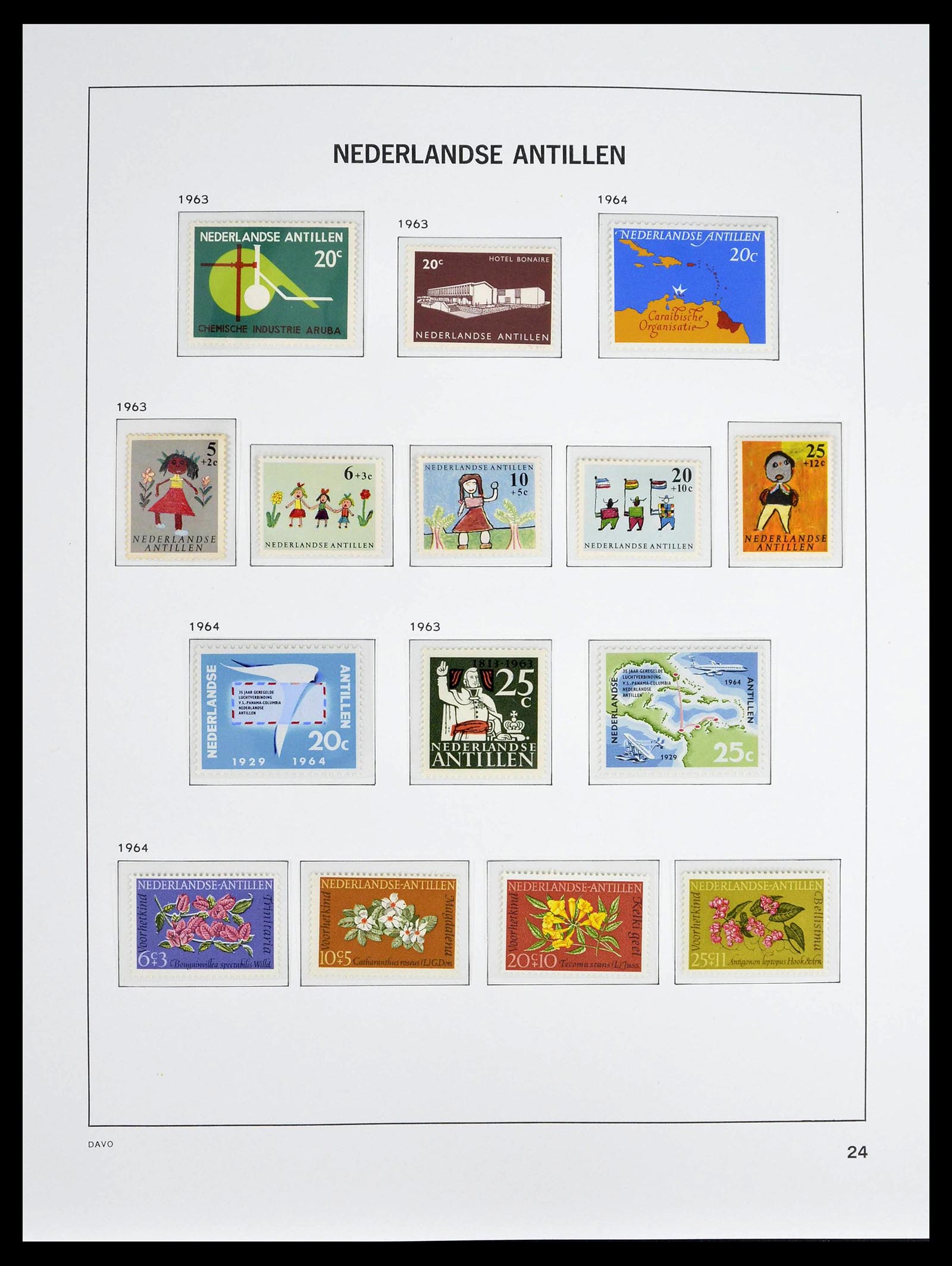 39360 0025 - Postzegelverzameling 39360 Curaçao/Antillen compleet 1873-2013.
