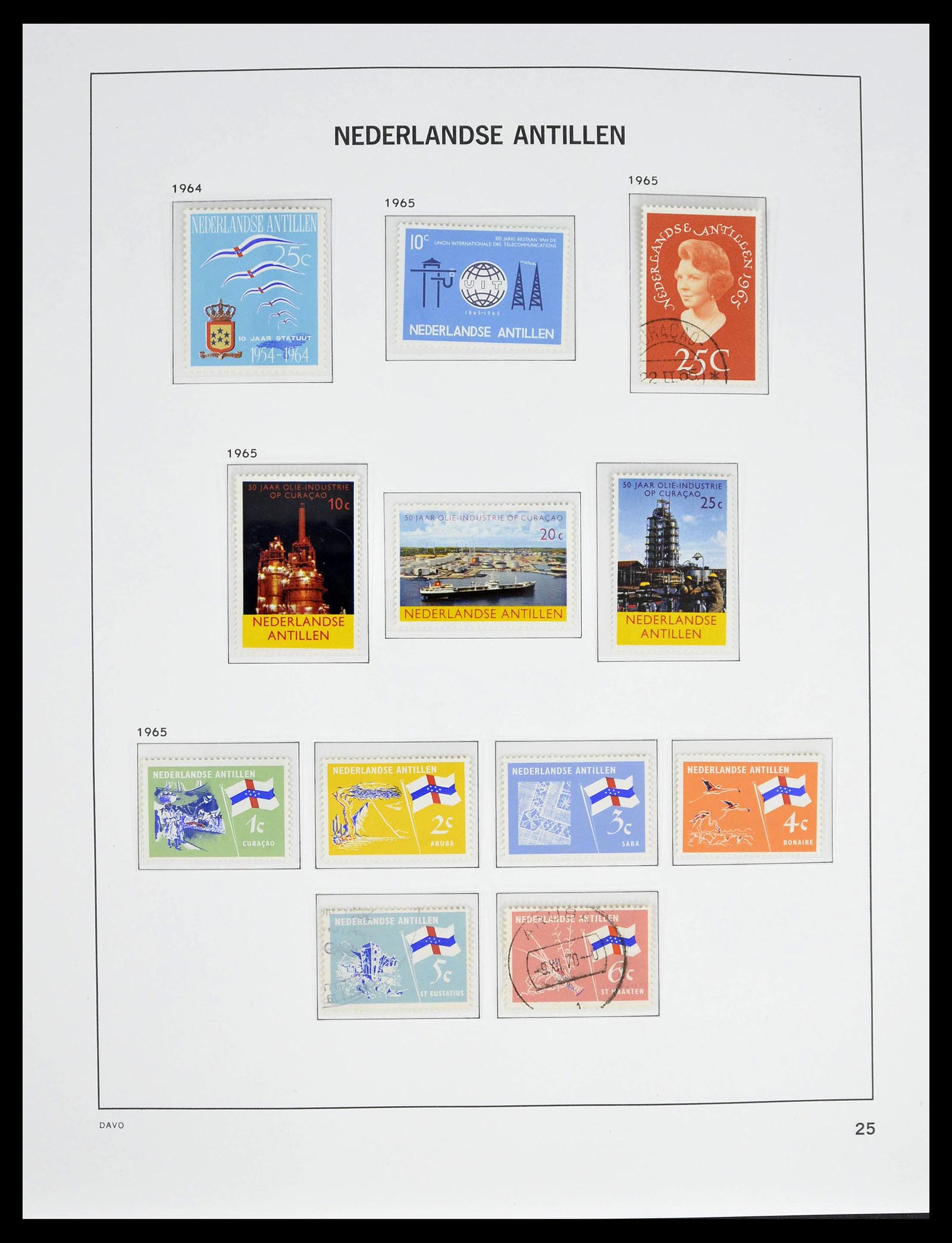 39360 0026 - Postzegelverzameling 39360 Curaçao/Antillen compleet 1873-2013.