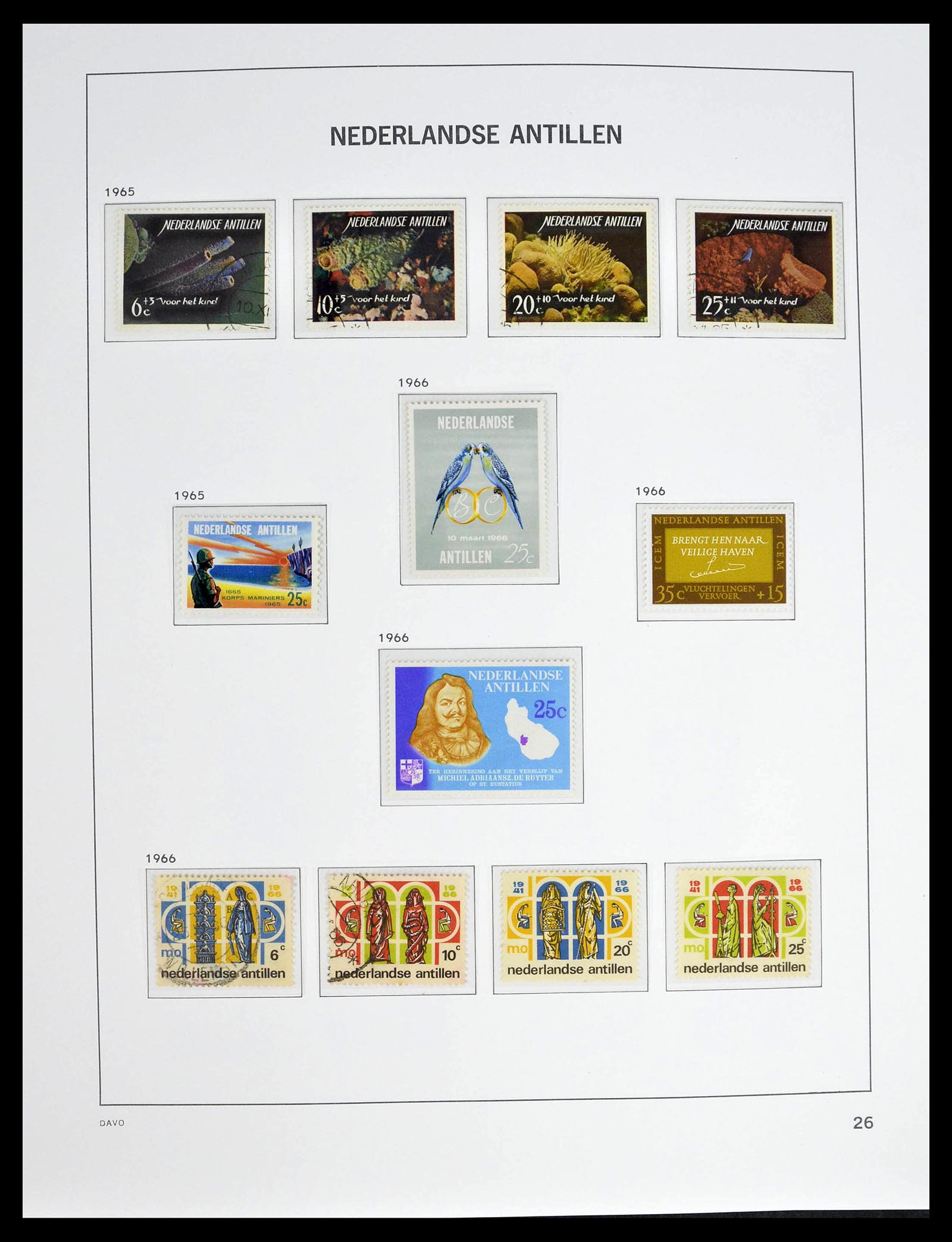 39360 0027 - Postzegelverzameling 39360 Curaçao/Antillen compleet 1873-2013.