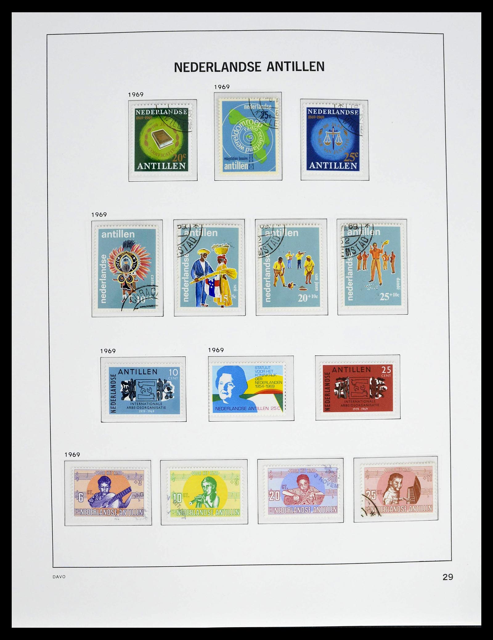 39360 0030 - Postzegelverzameling 39360 Curaçao/Antillen compleet 1873-2013.