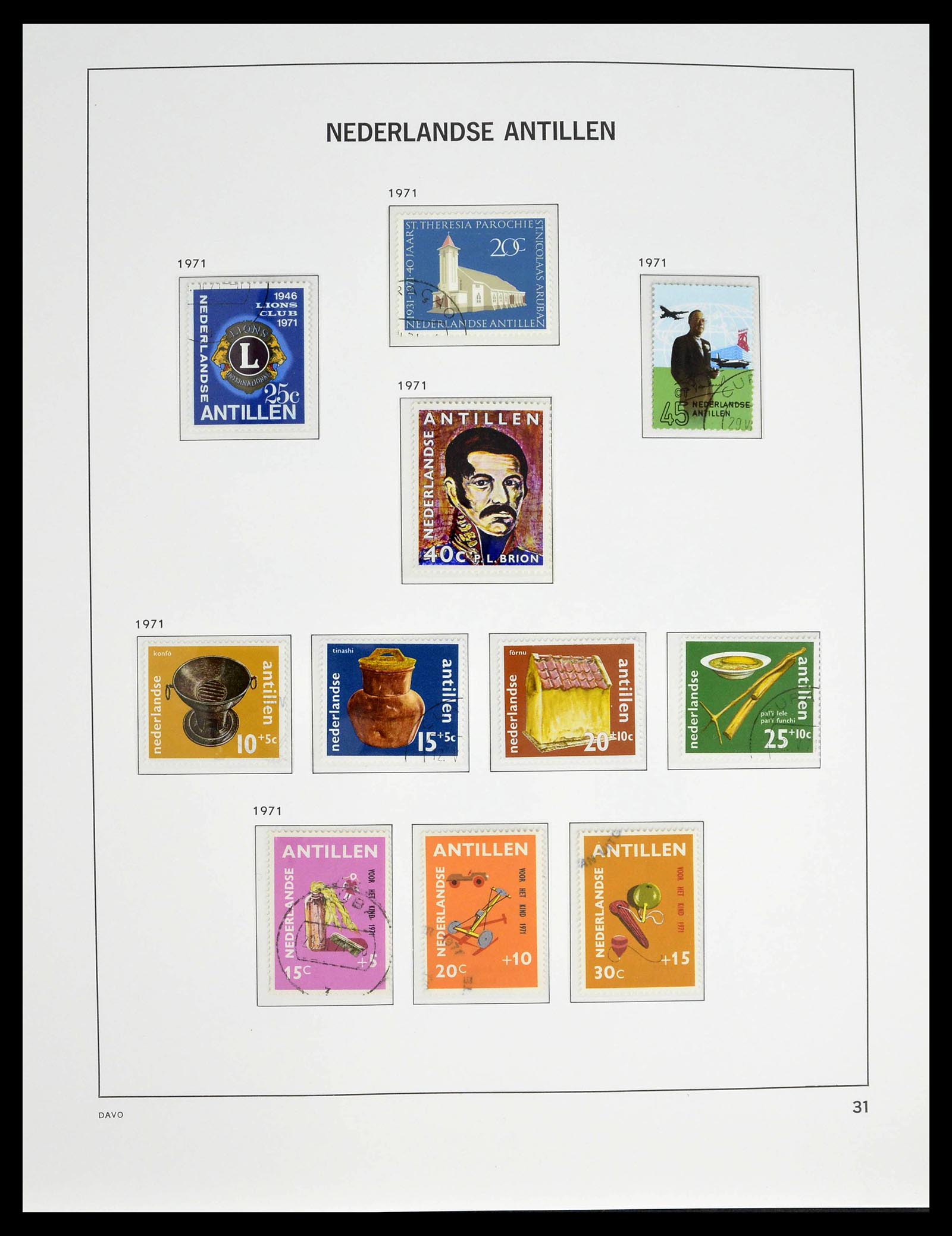 39360 0032 - Postzegelverzameling 39360 Curaçao/Antillen compleet 1873-2013.