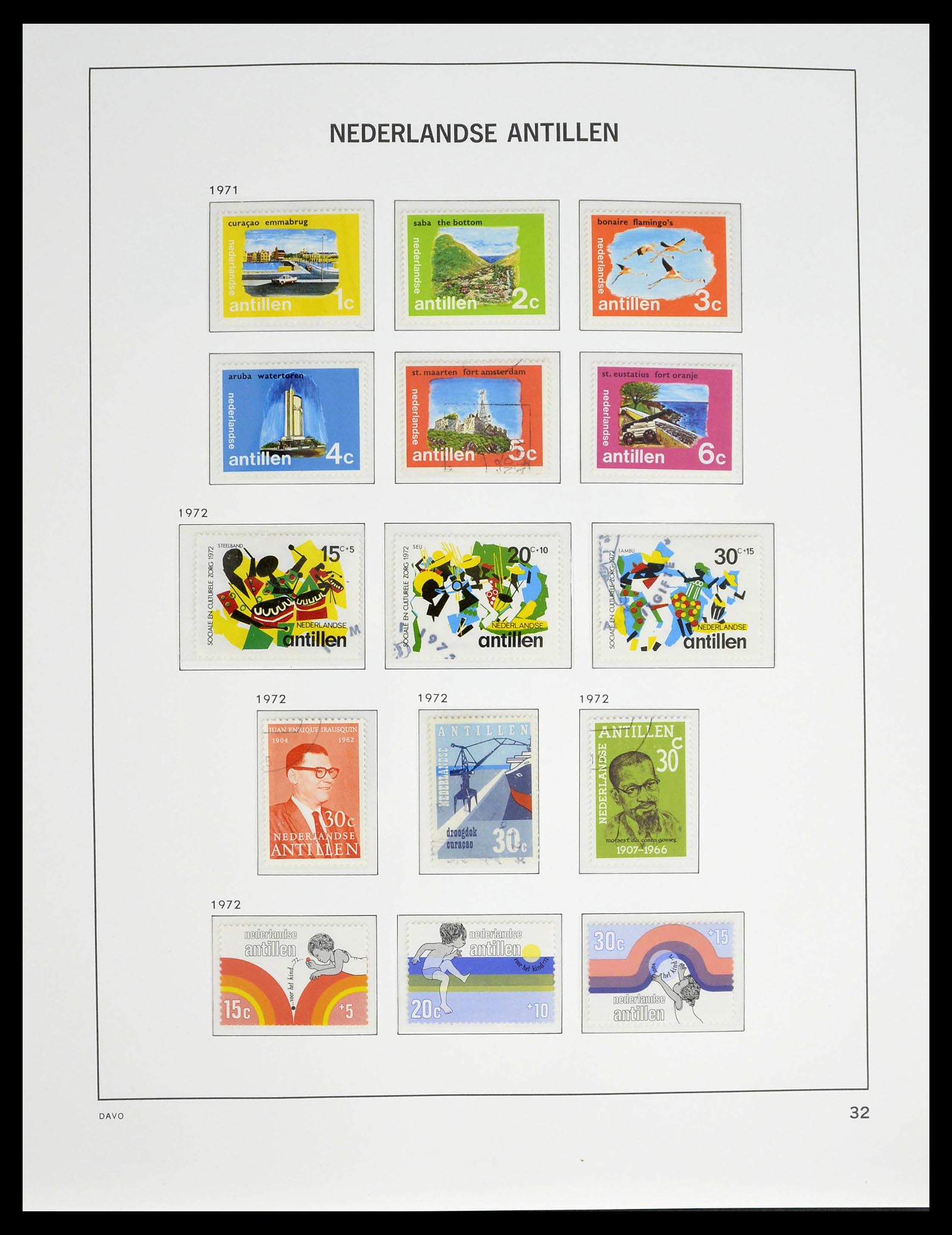 39360 0033 - Postzegelverzameling 39360 Curaçao/Antillen compleet 1873-2013.