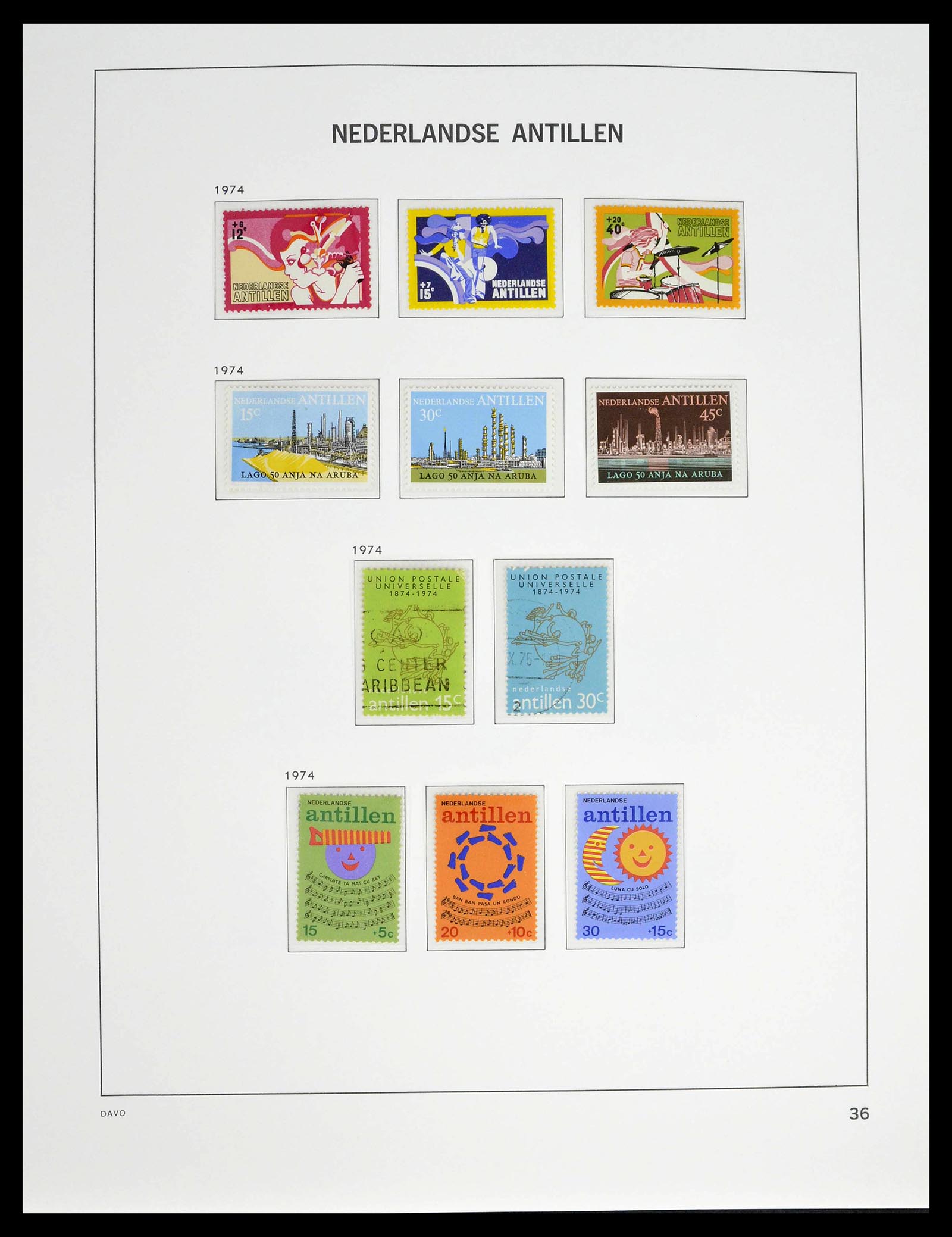 39360 0037 - Postzegelverzameling 39360 Curaçao/Antillen compleet 1873-2013.