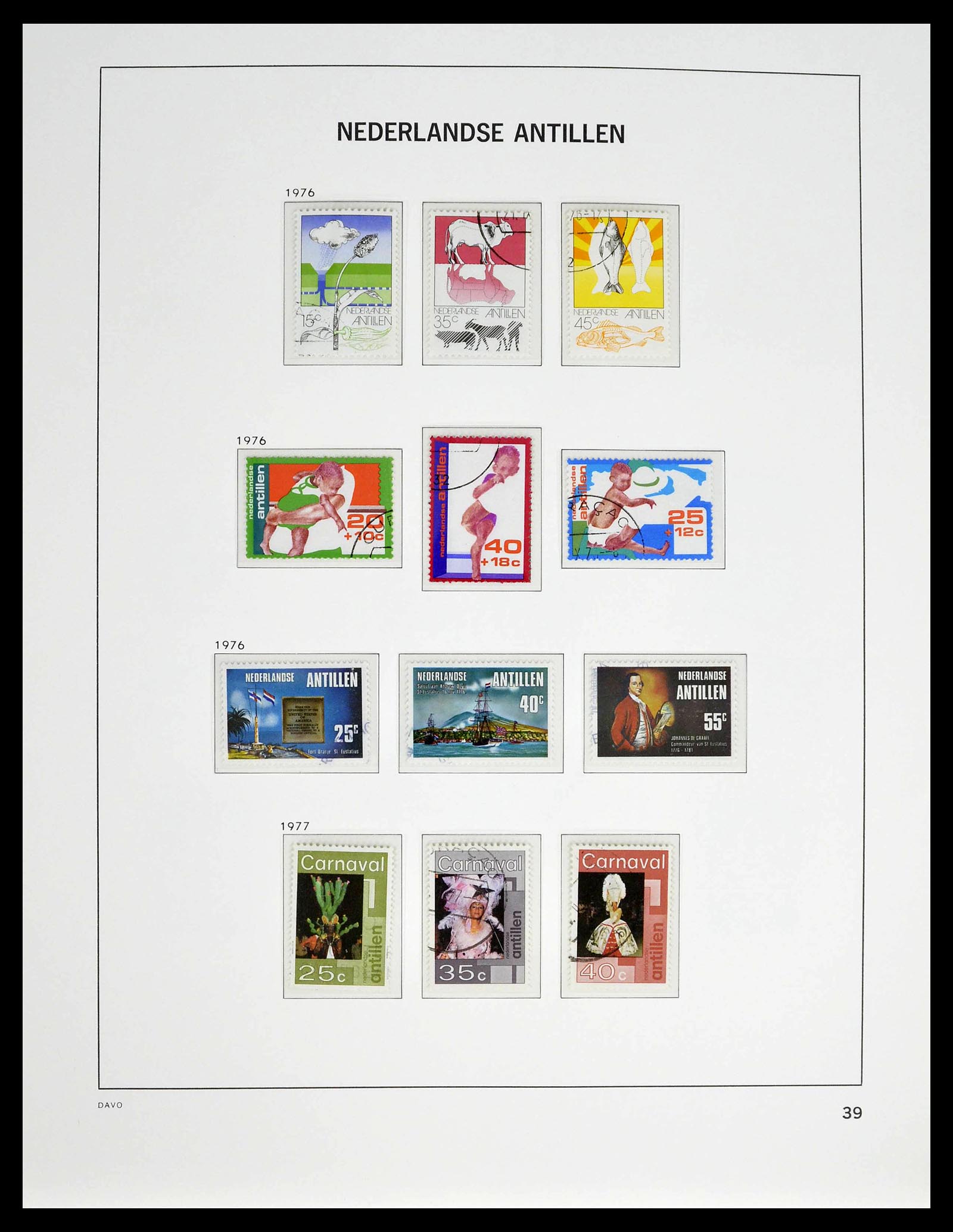 39360 0040 - Postzegelverzameling 39360 Curaçao/Antillen compleet 1873-2013.