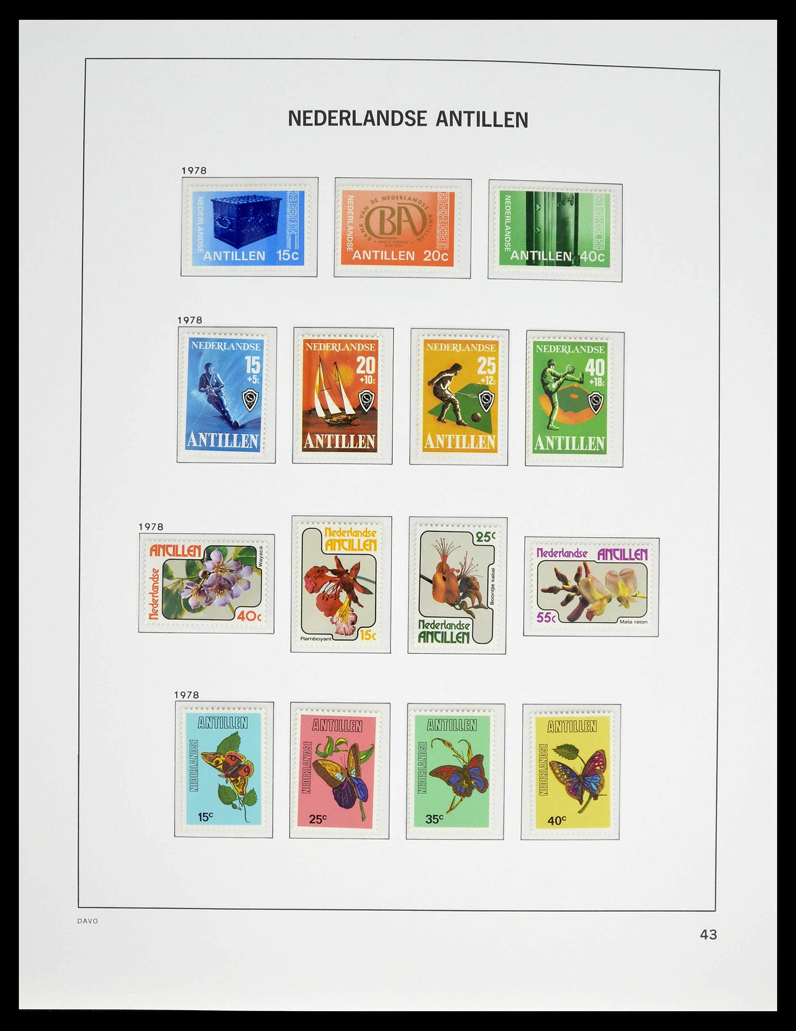 39360 0045 - Postzegelverzameling 39360 Curaçao/Antillen compleet 1873-2013.