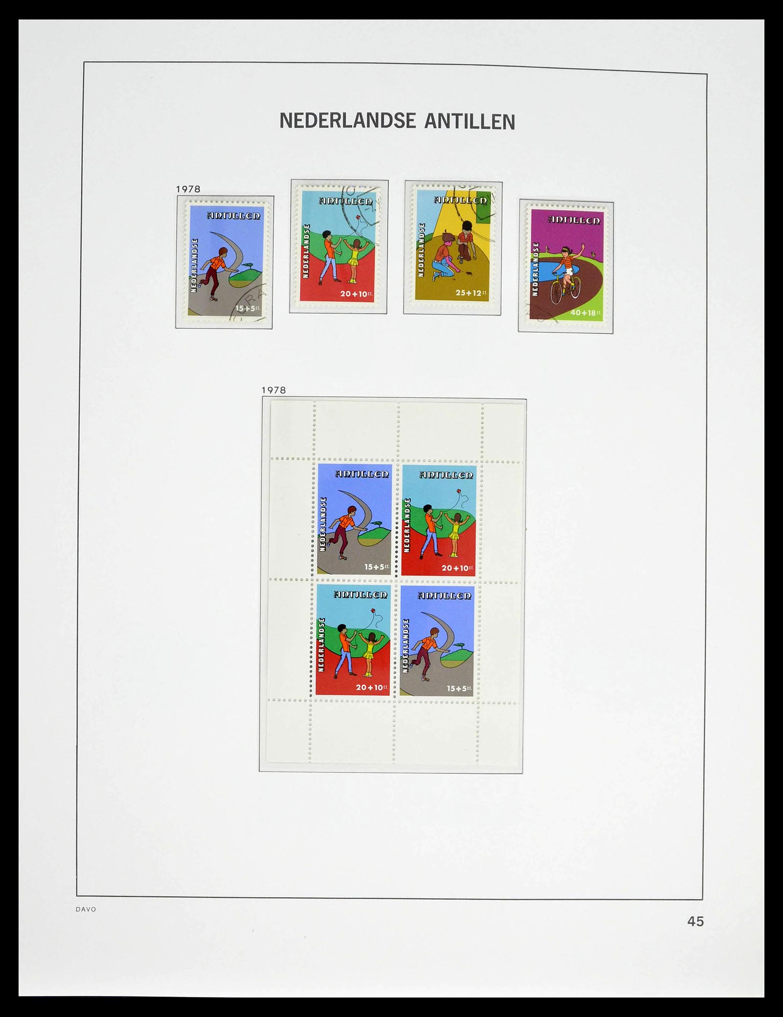39360 0047 - Postzegelverzameling 39360 Curaçao/Antillen compleet 1873-2013.