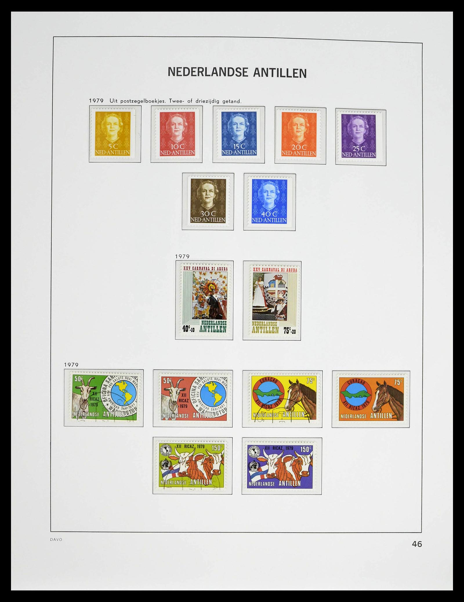 39360 0048 - Postzegelverzameling 39360 Curaçao/Antillen compleet 1873-2013.