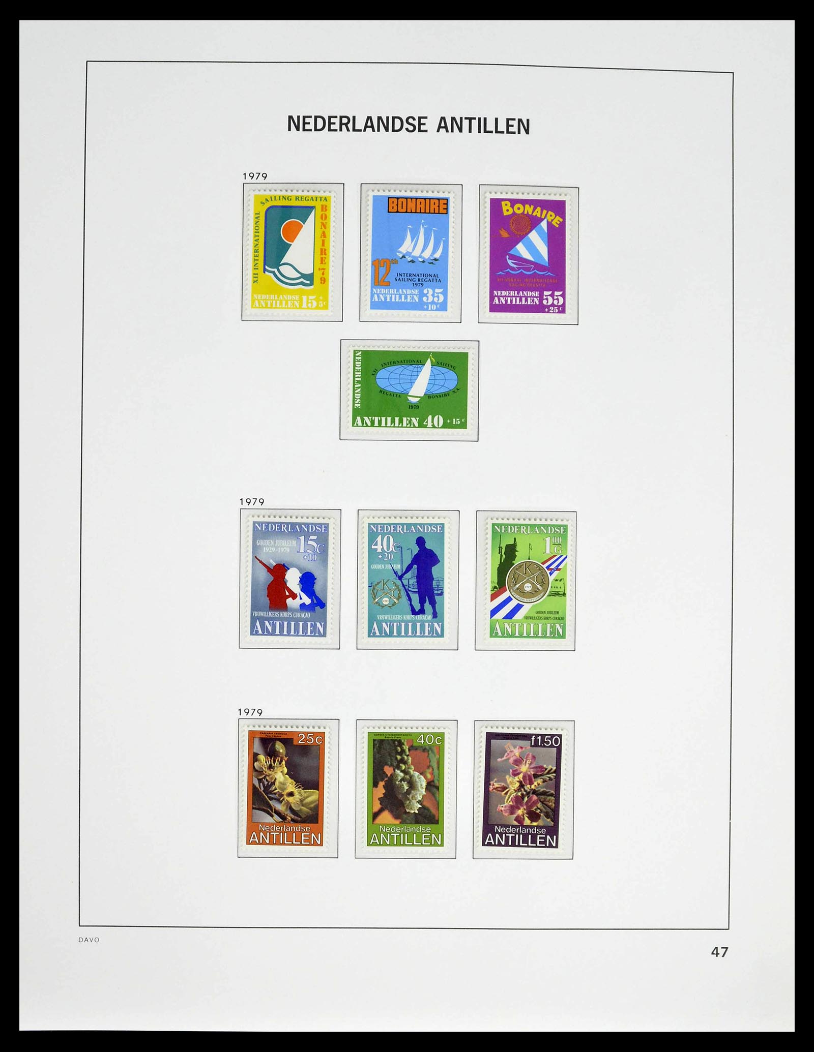 39360 0051 - Postzegelverzameling 39360 Curaçao/Antillen compleet 1873-2013.