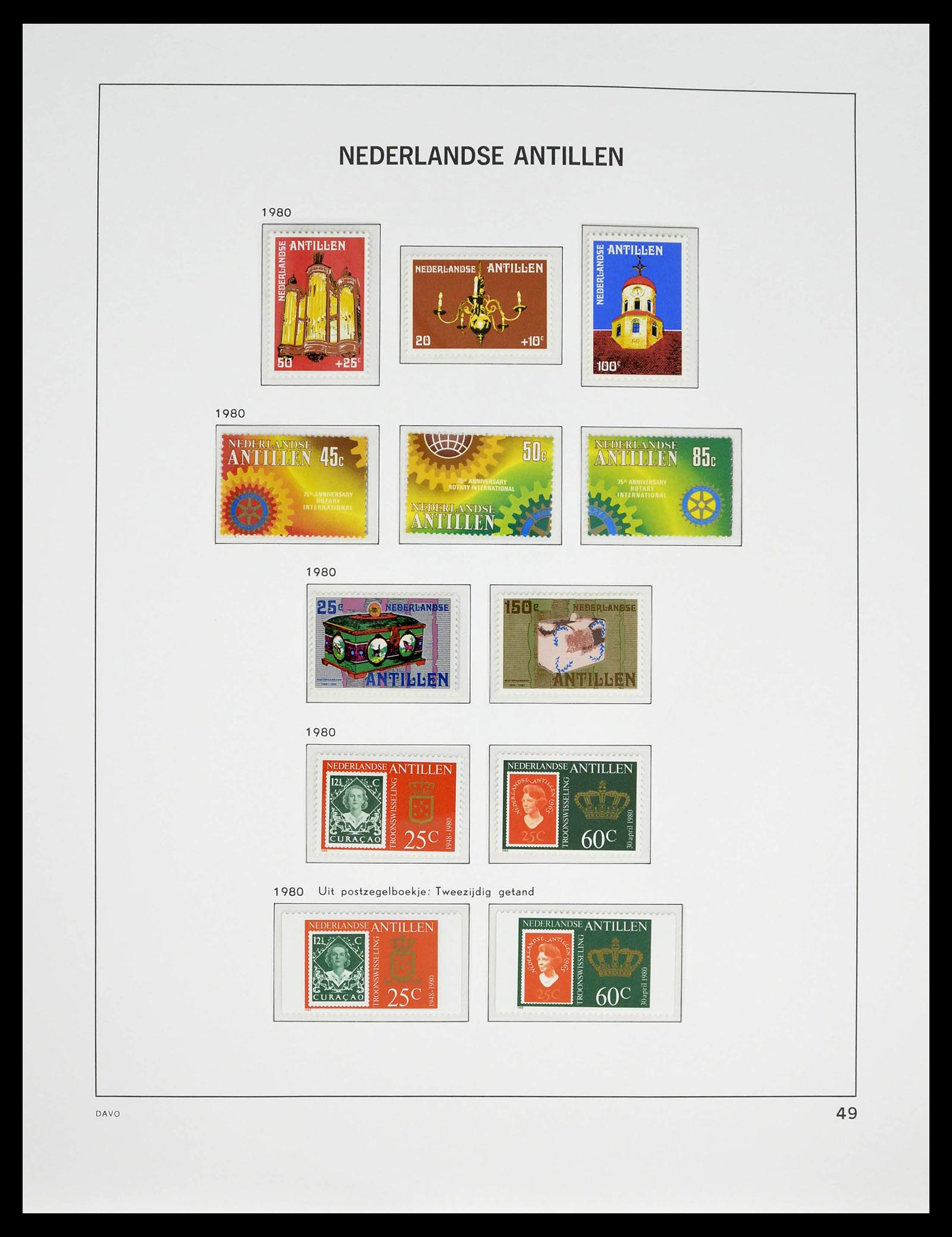 39360 0053 - Postzegelverzameling 39360 Curaçao/Antillen compleet 1873-2013.