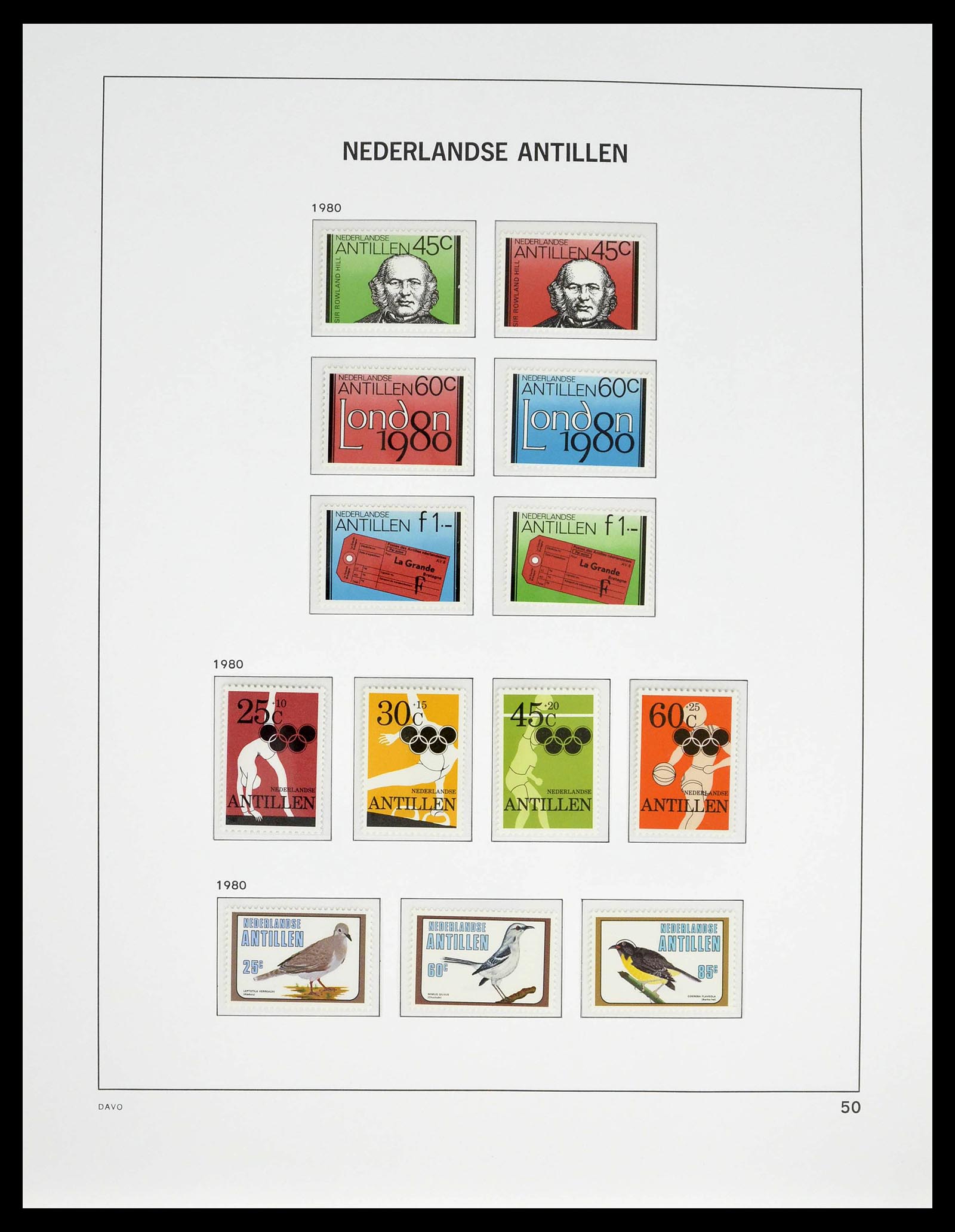 39360 0055 - Postzegelverzameling 39360 Curaçao/Antillen compleet 1873-2013.