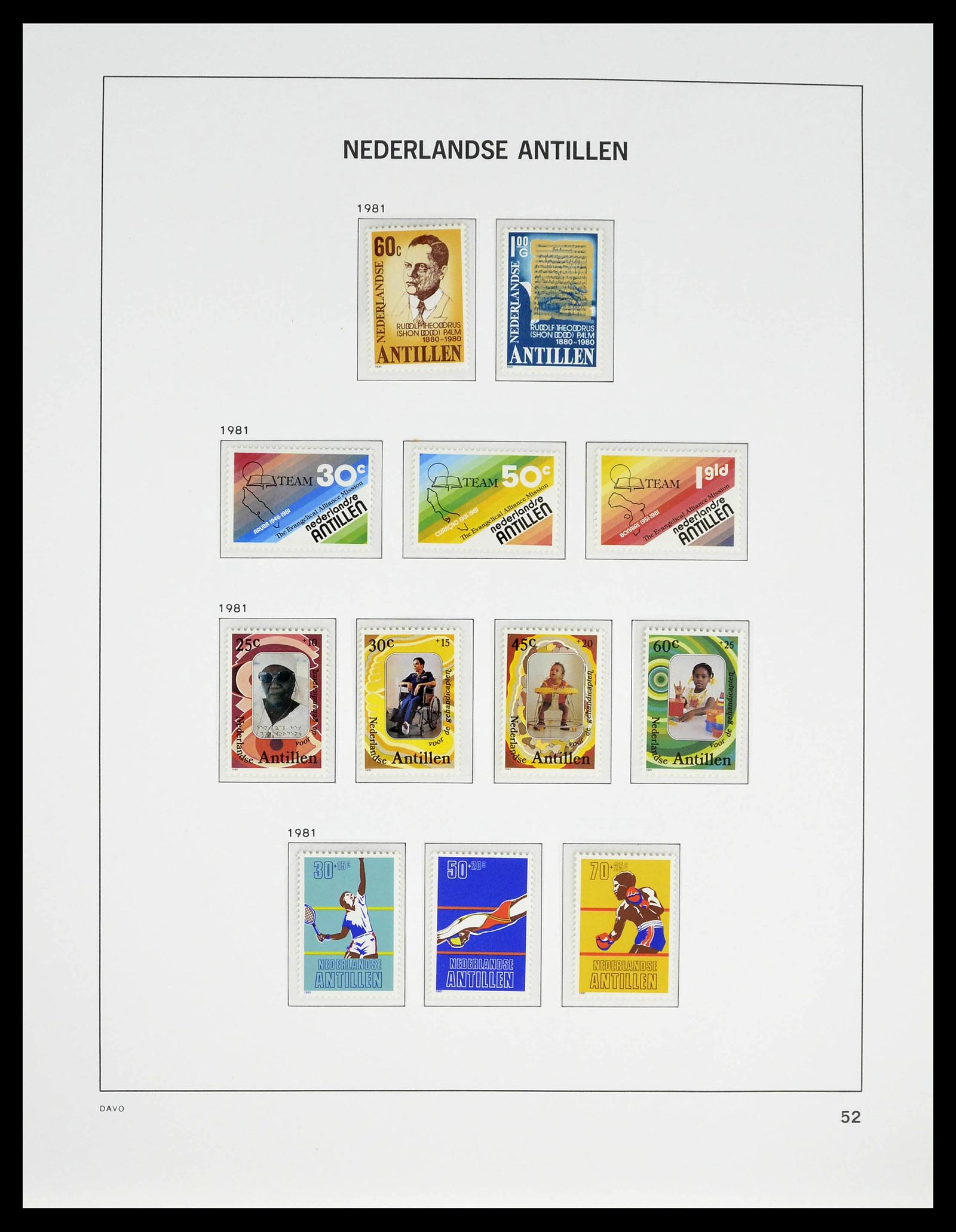 39360 0057 - Postzegelverzameling 39360 Curaçao/Antillen compleet 1873-2013.