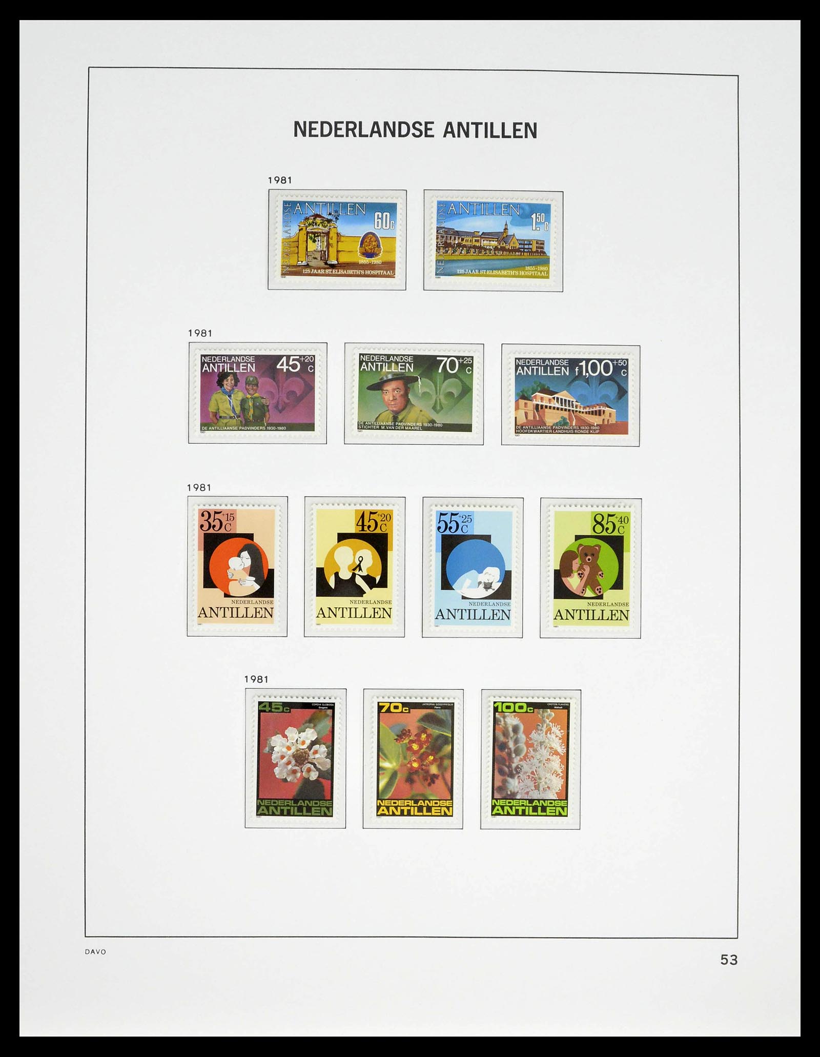 39360 0058 - Postzegelverzameling 39360 Curaçao/Antillen compleet 1873-2013.