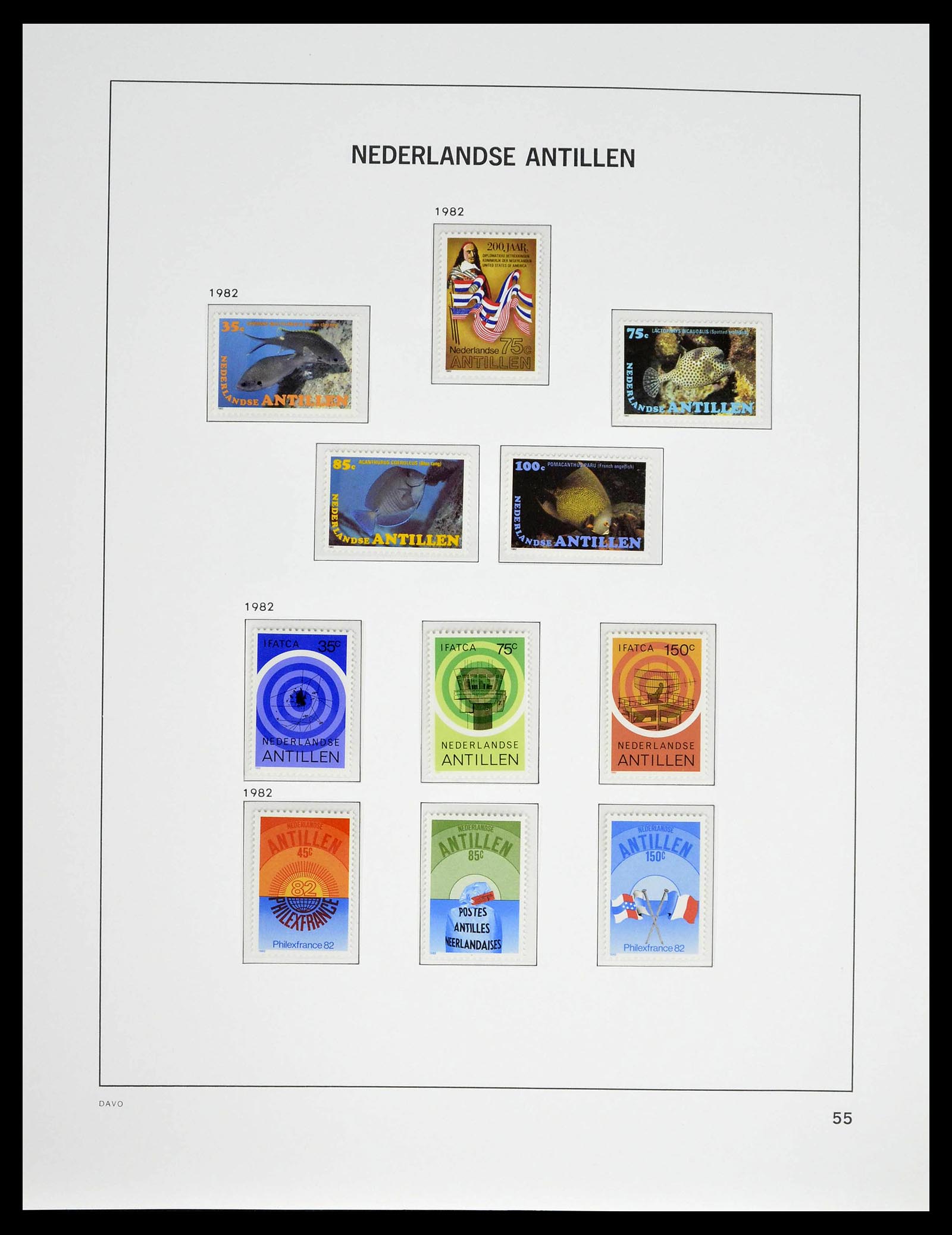 39360 0060 - Postzegelverzameling 39360 Curaçao/Antillen compleet 1873-2013.