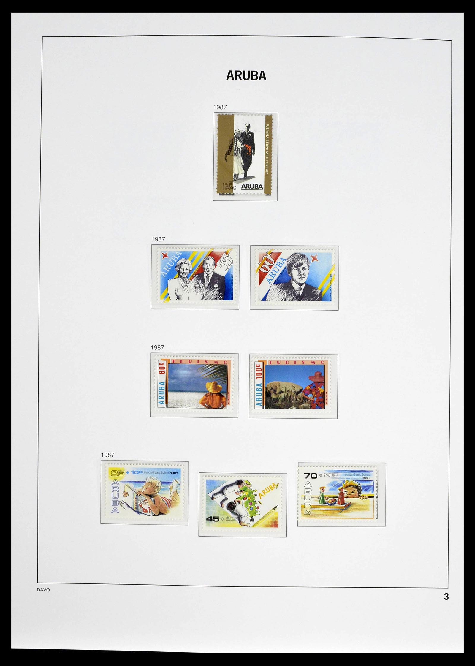 39361 0003 - Stamp collection 39361 Aruba 1986-2013.