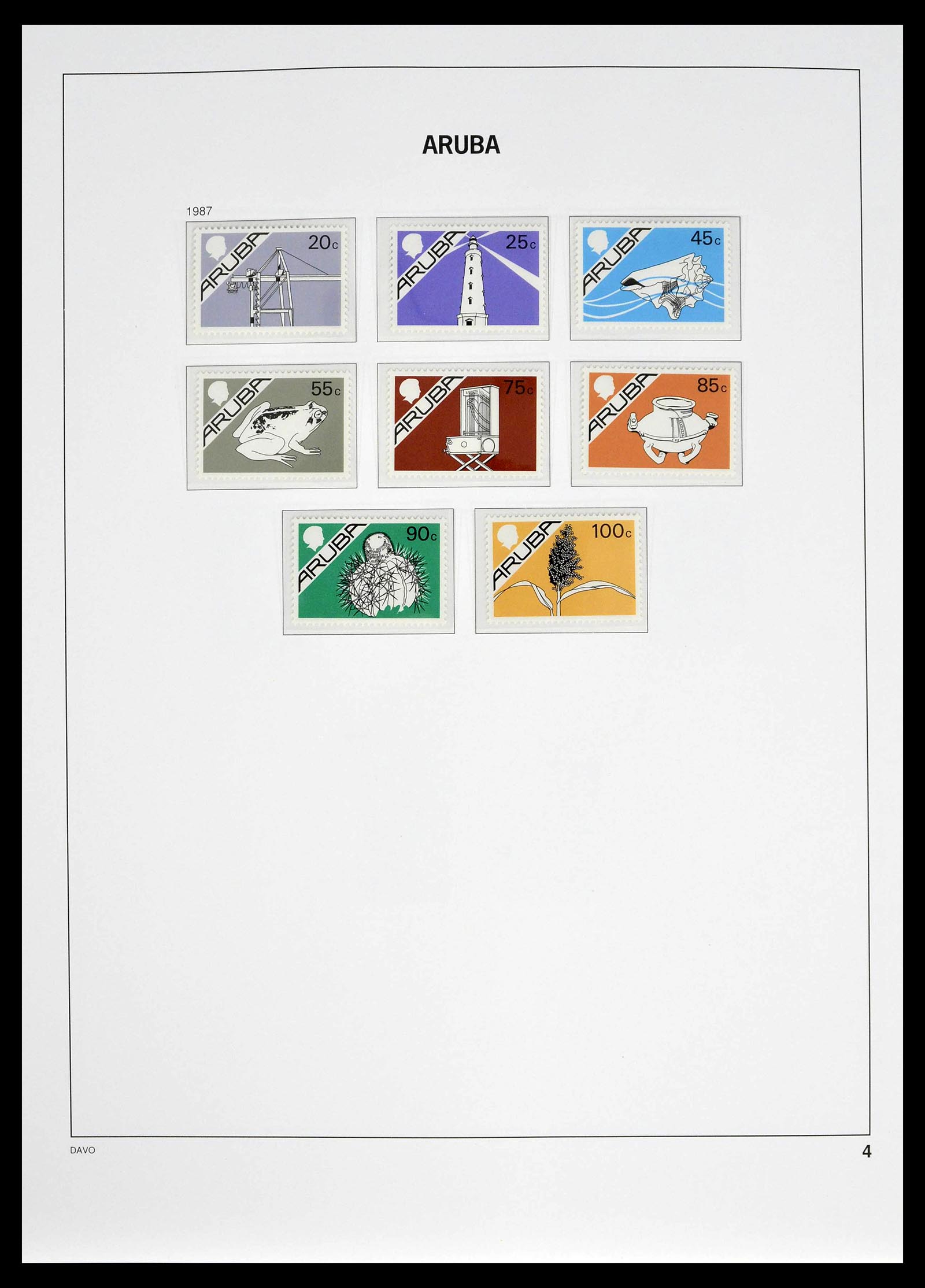 39361 0004 - Stamp collection 39361 Aruba 1986-2013.