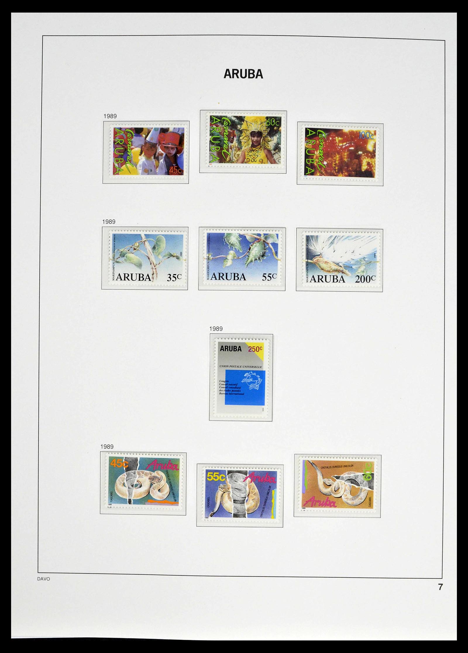 39361 0007 - Stamp collection 39361 Aruba 1986-2013.