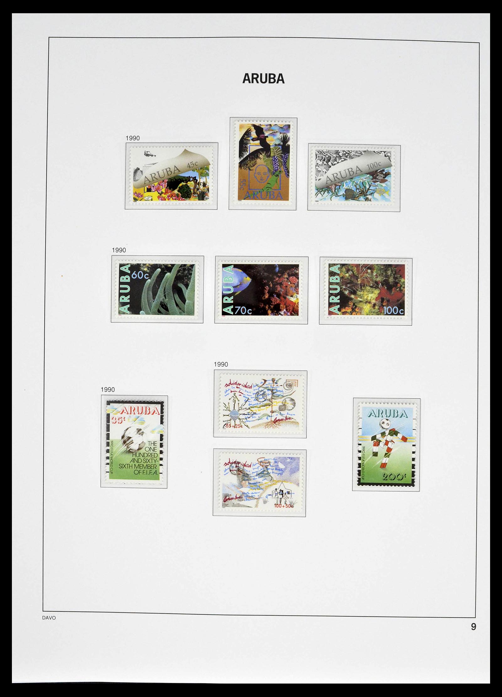39361 0009 - Stamp collection 39361 Aruba 1986-2013.