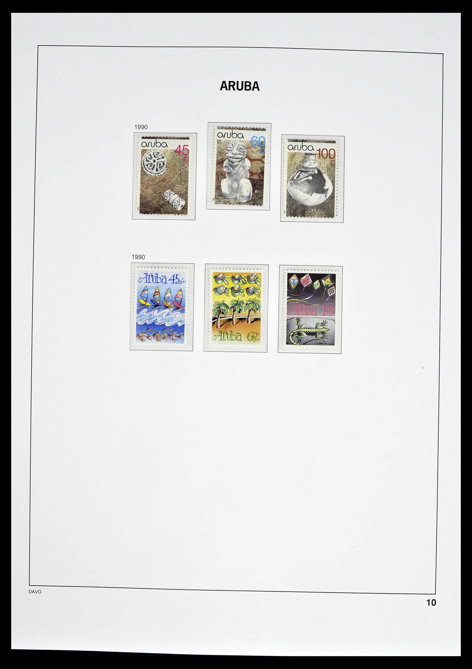39361 0010 - Postzegelverzameling 39361 Aruba 1986-2013.