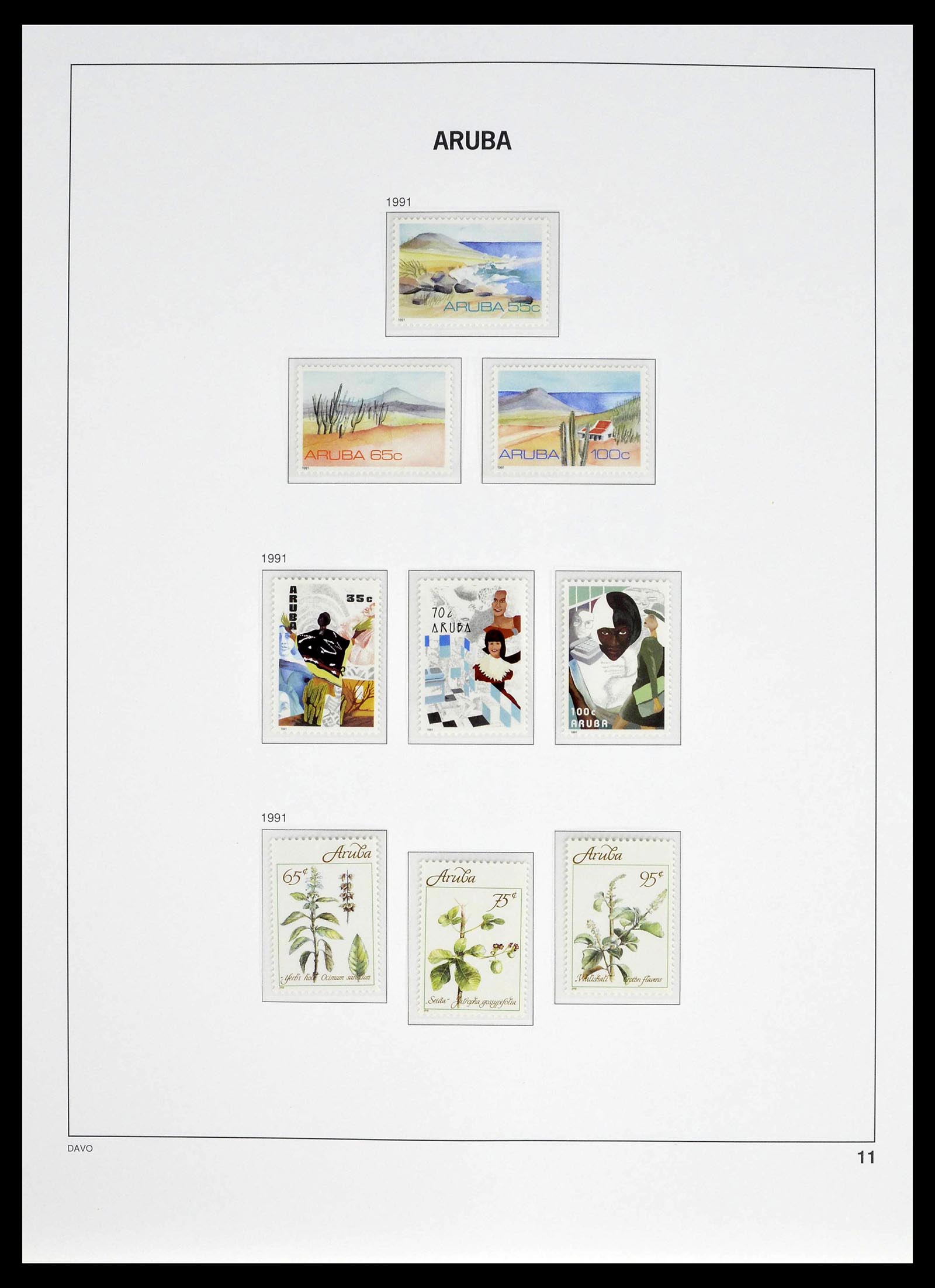 39361 0011 - Postzegelverzameling 39361 Aruba 1986-2013.