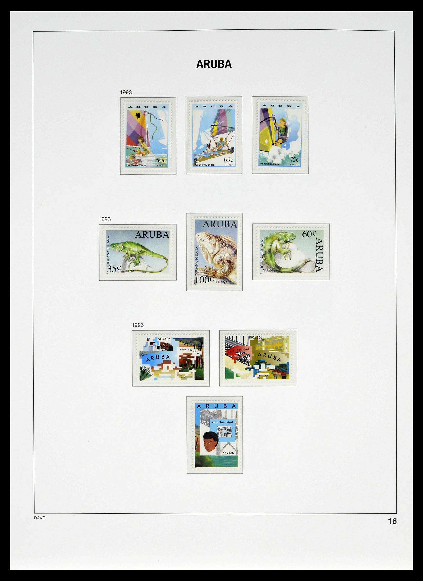 39361 0016 - Postzegelverzameling 39361 Aruba 1986-2013.