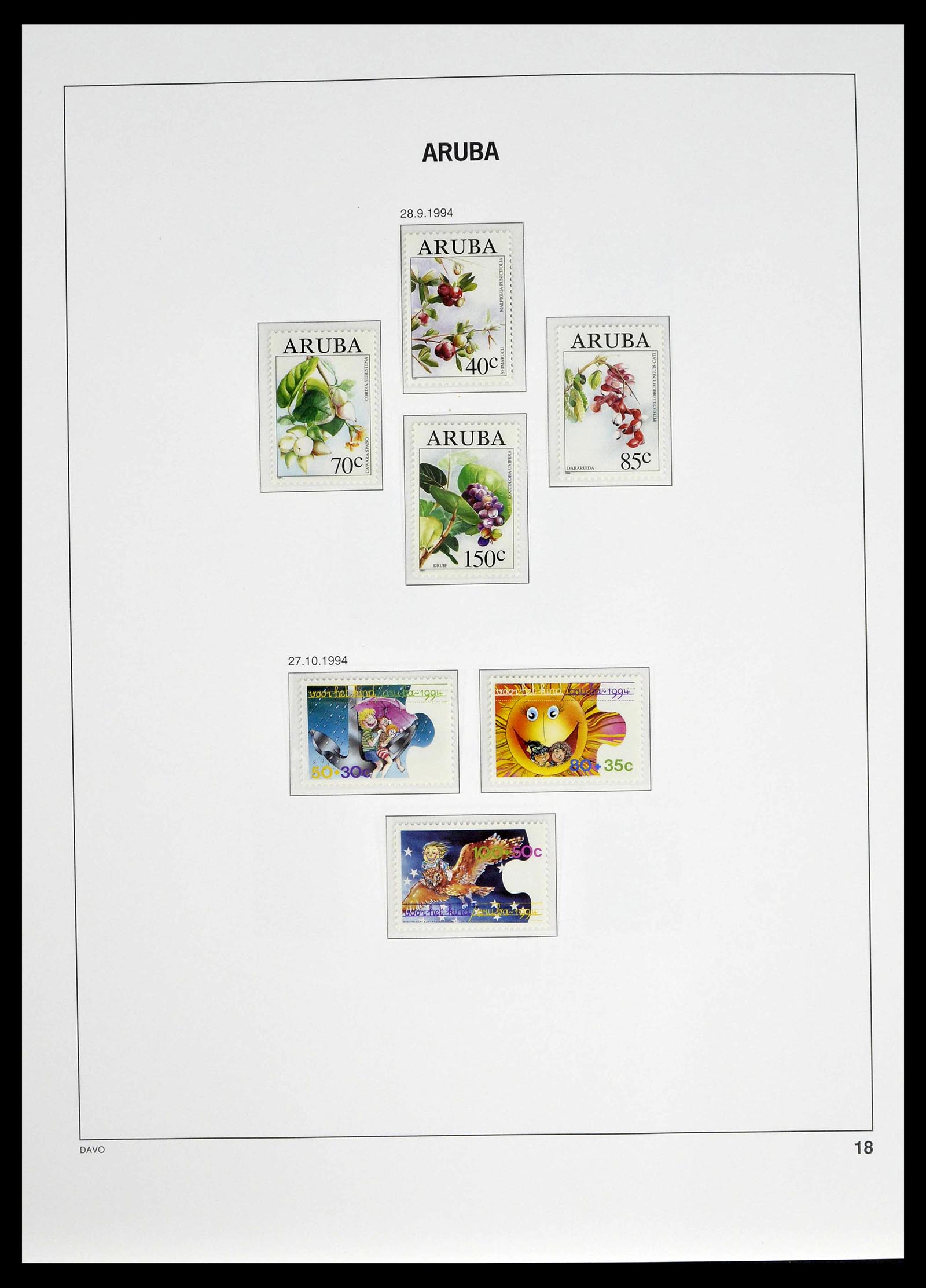 39361 0018 - Stamp collection 39361 Aruba 1986-2013.