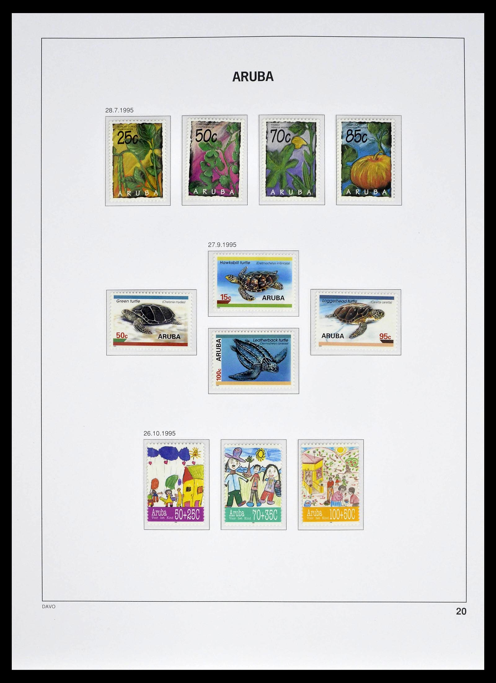39361 0020 - Postzegelverzameling 39361 Aruba 1986-2013.
