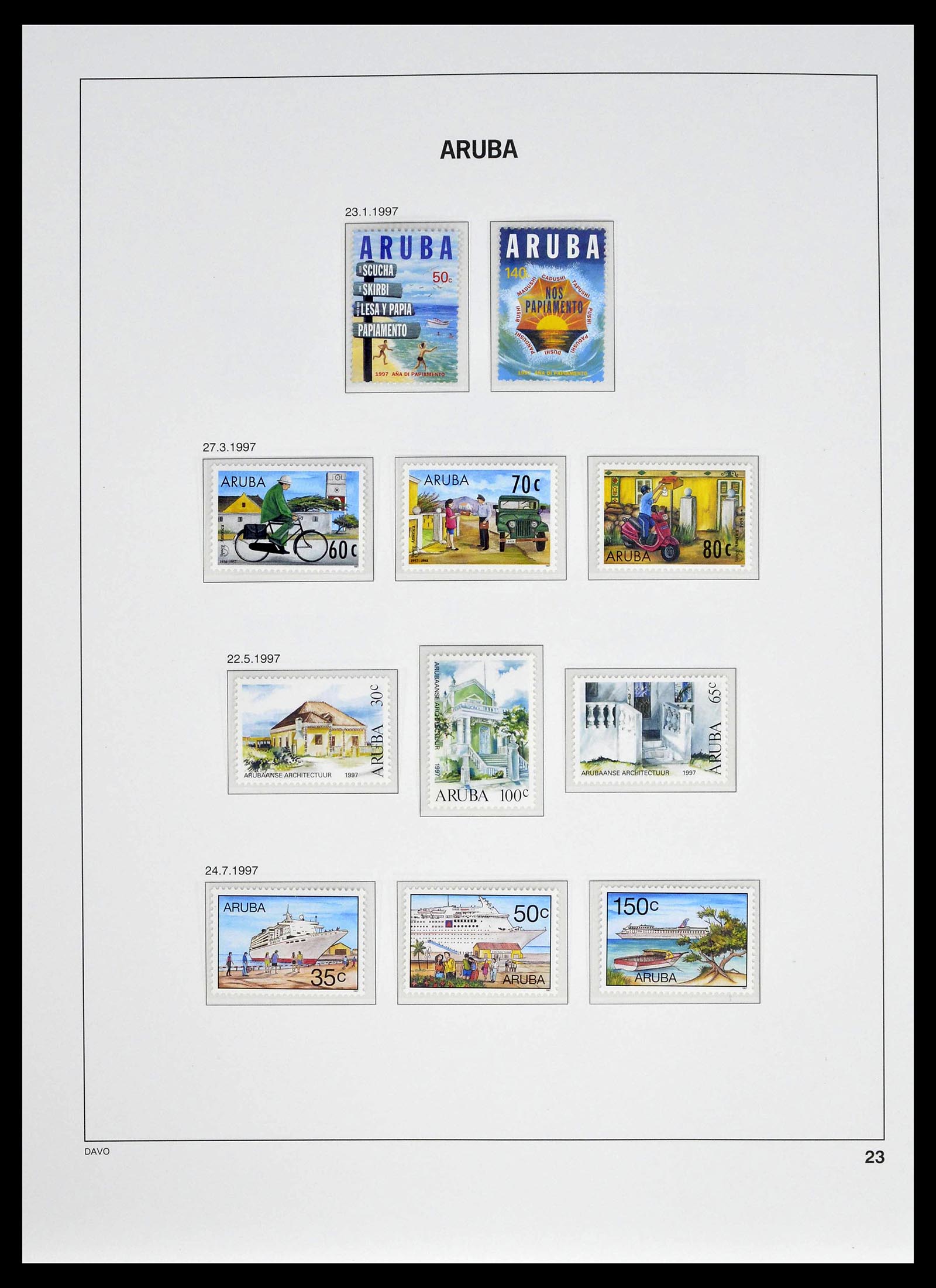 39361 0023 - Stamp collection 39361 Aruba 1986-2013.