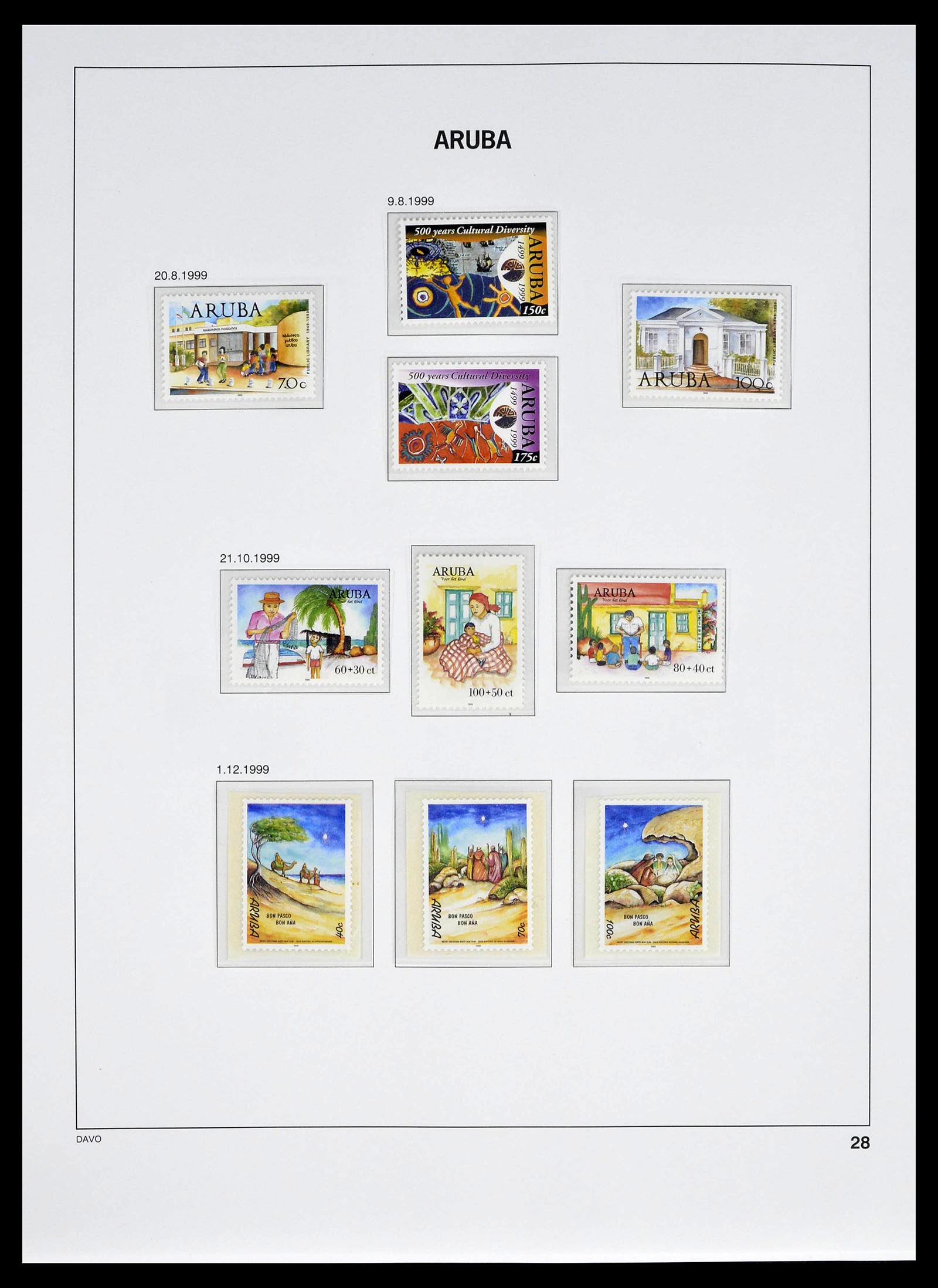39361 0028 - Stamp collection 39361 Aruba 1986-2013.