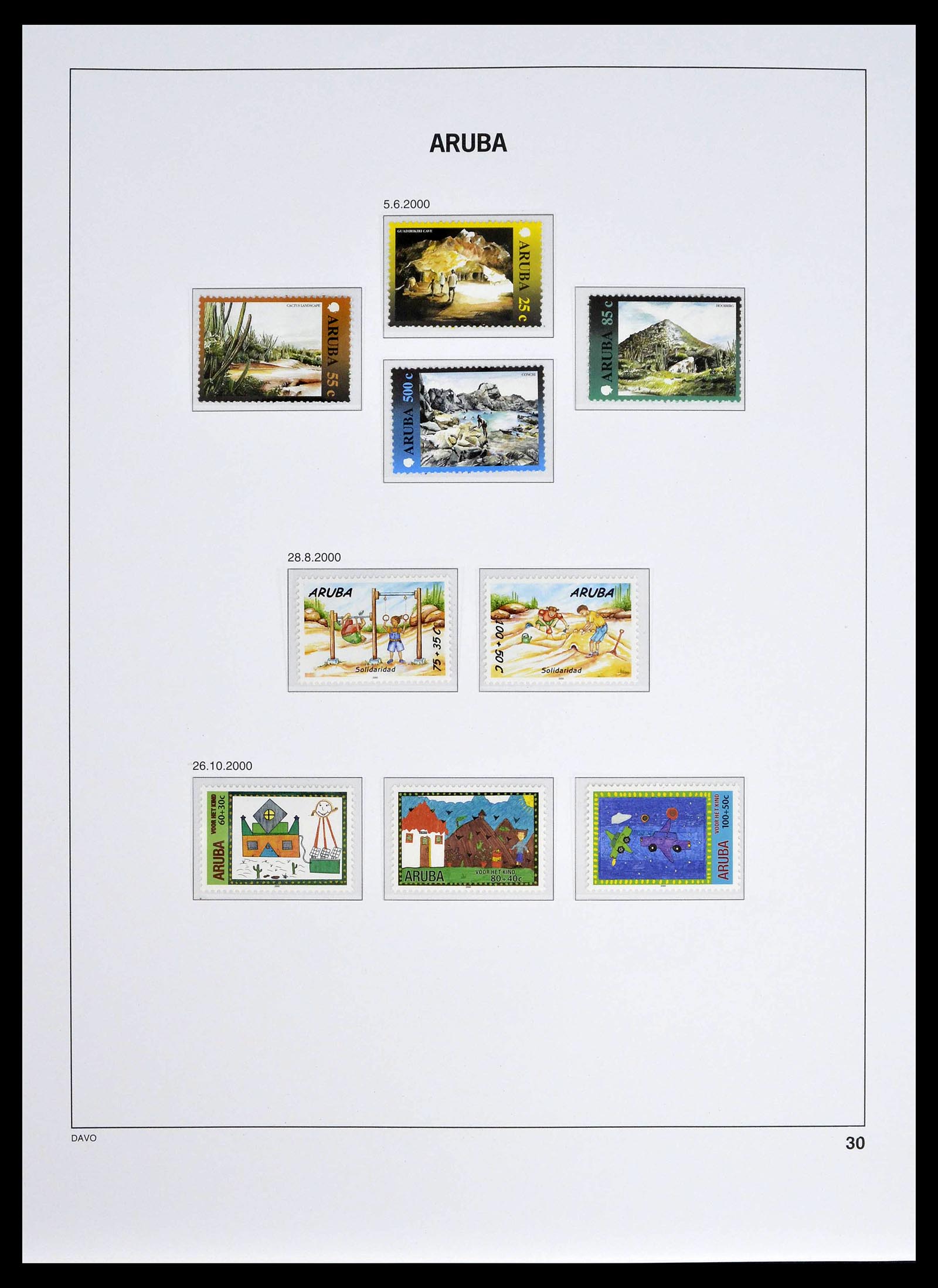 39361 0030 - Stamp collection 39361 Aruba 1986-2013.