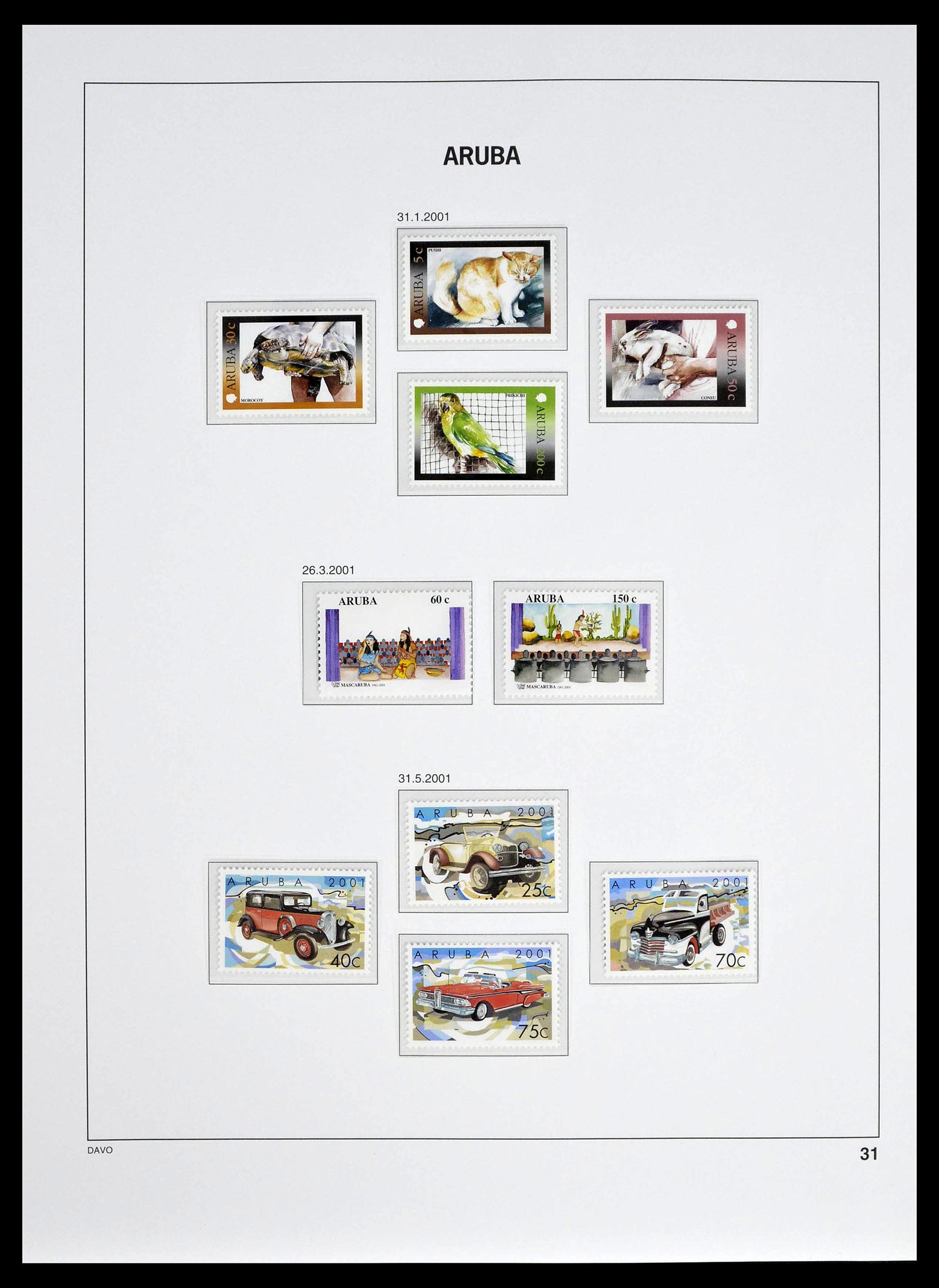 39361 0031 - Stamp collection 39361 Aruba 1986-2013.