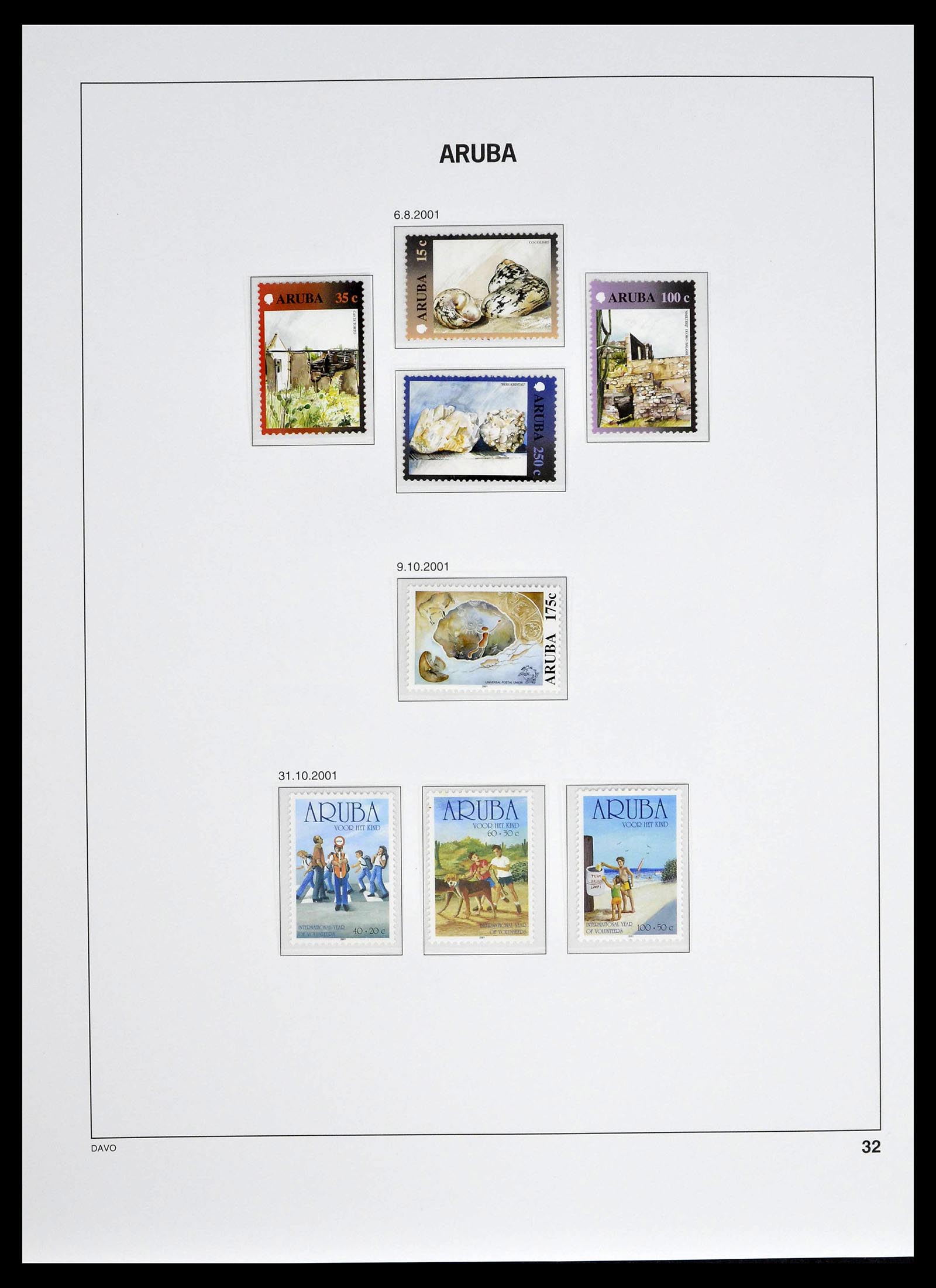 39361 0032 - Stamp collection 39361 Aruba 1986-2013.