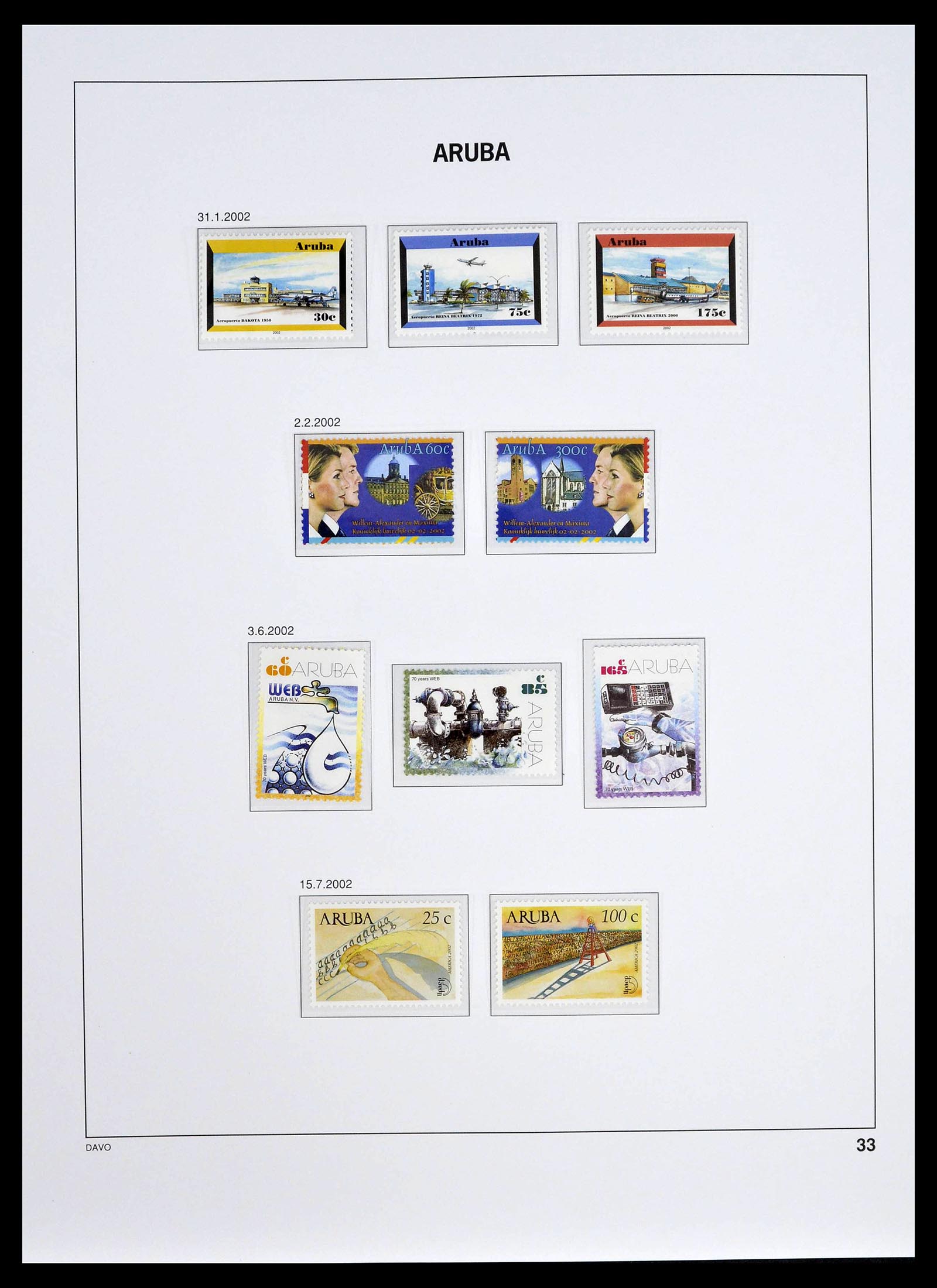 39361 0033 - Stamp collection 39361 Aruba 1986-2013.