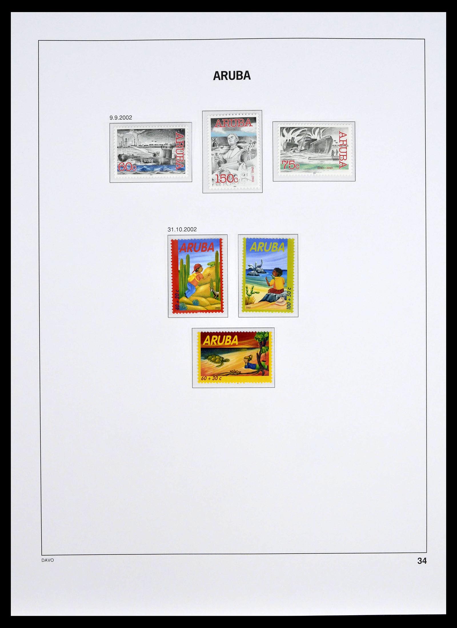 39361 0034 - Stamp collection 39361 Aruba 1986-2013.