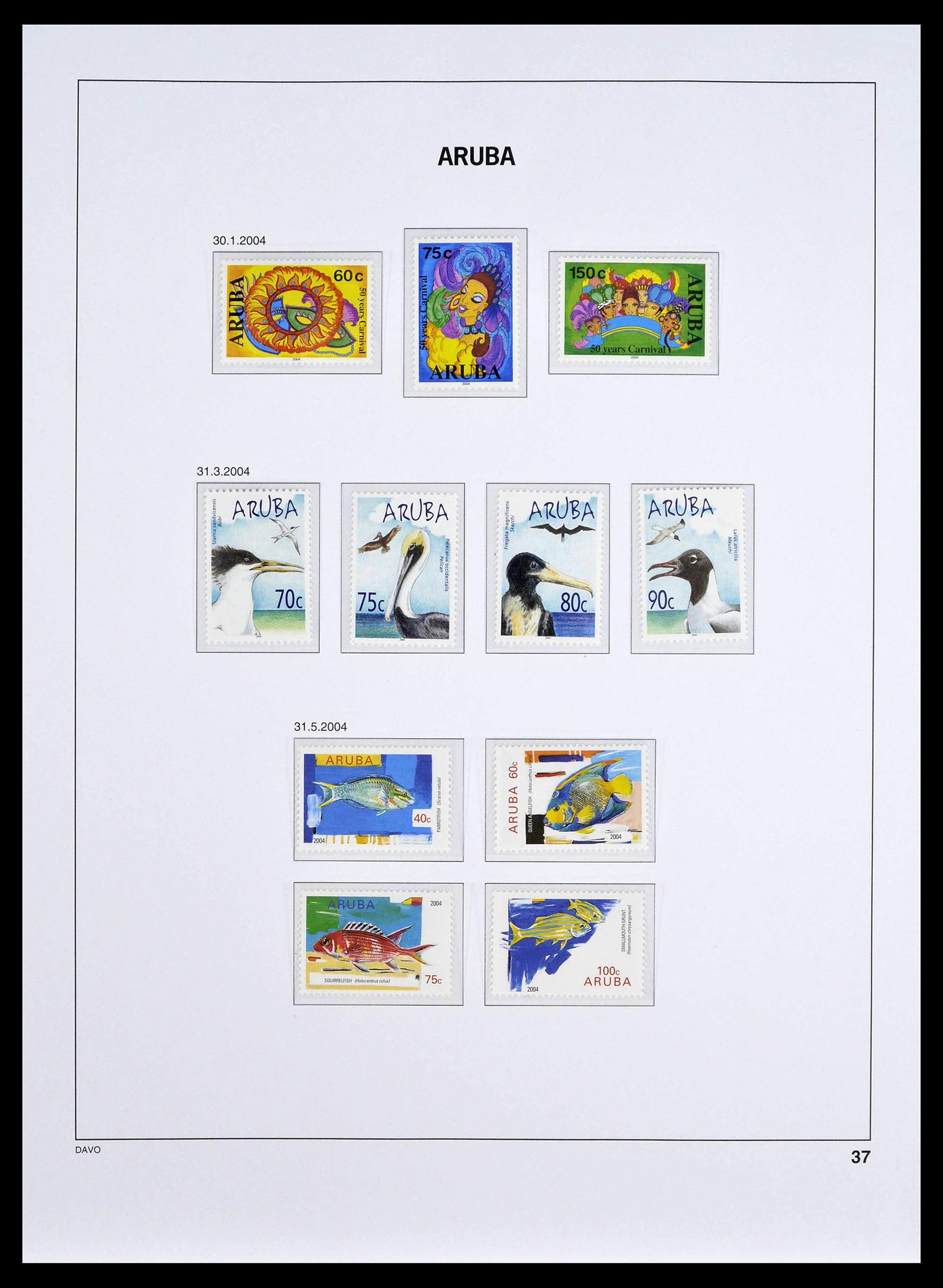 39361 0037 - Stamp collection 39361 Aruba 1986-2013.