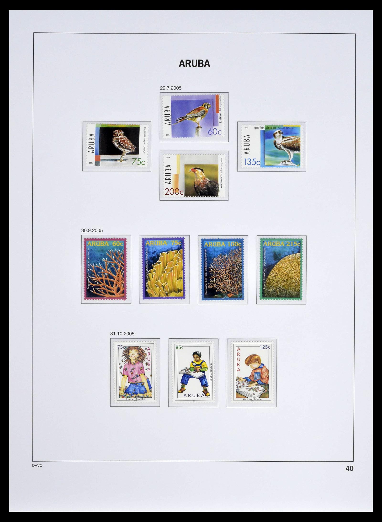 39361 0040 - Stamp collection 39361 Aruba 1986-2013.