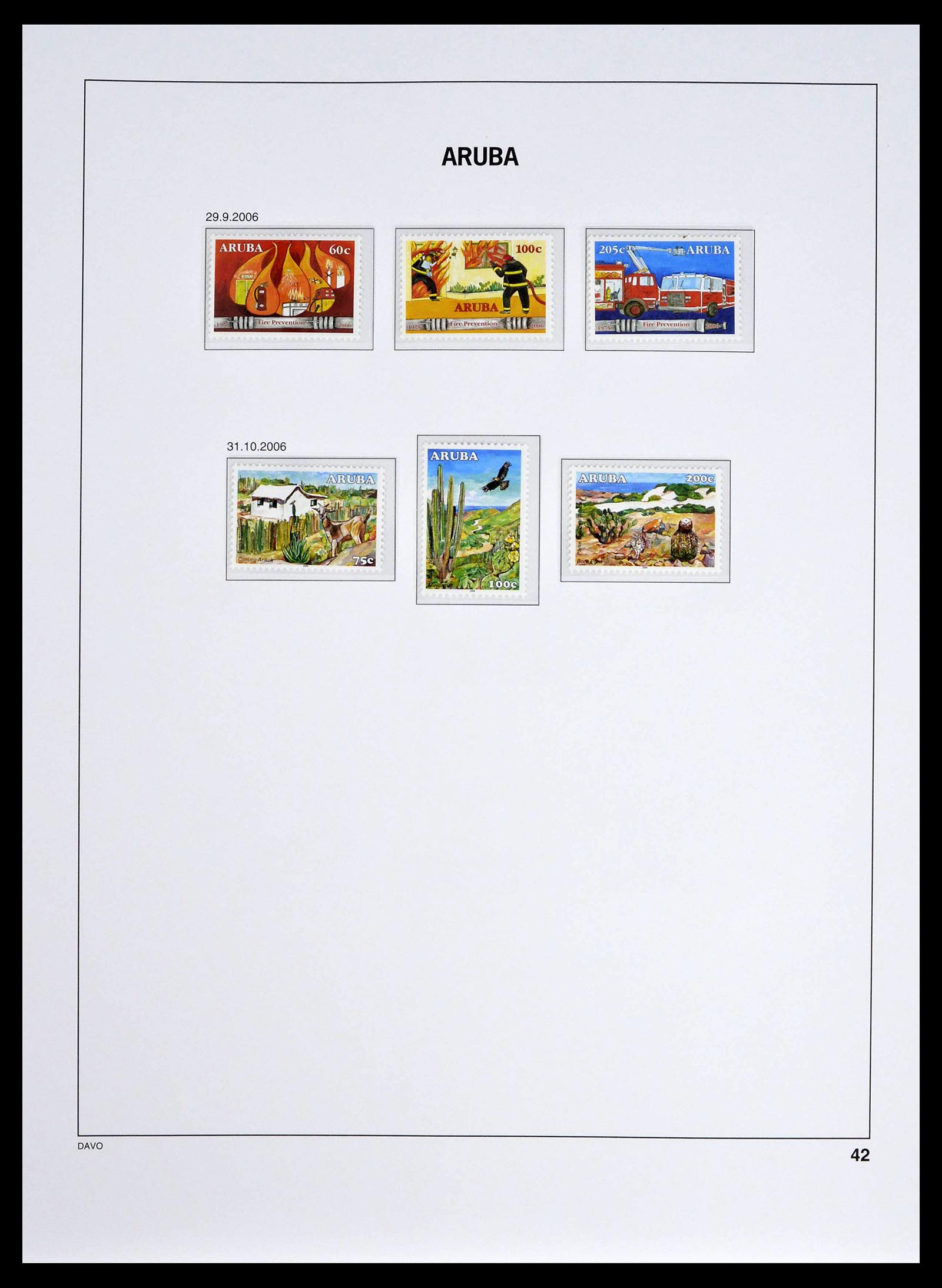 39361 0042 - Stamp collection 39361 Aruba 1986-2013.