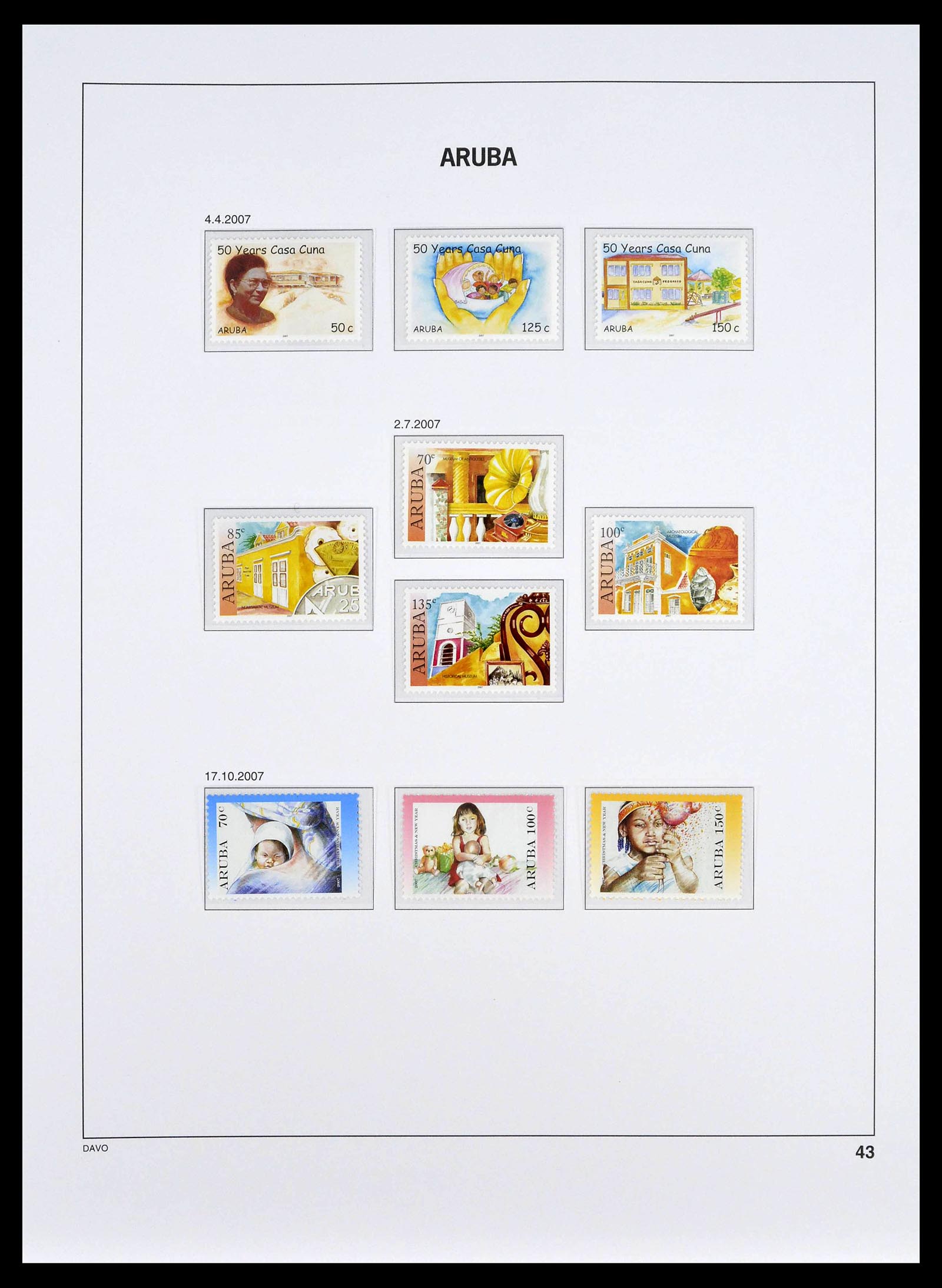39361 0043 - Stamp collection 39361 Aruba 1986-2013.