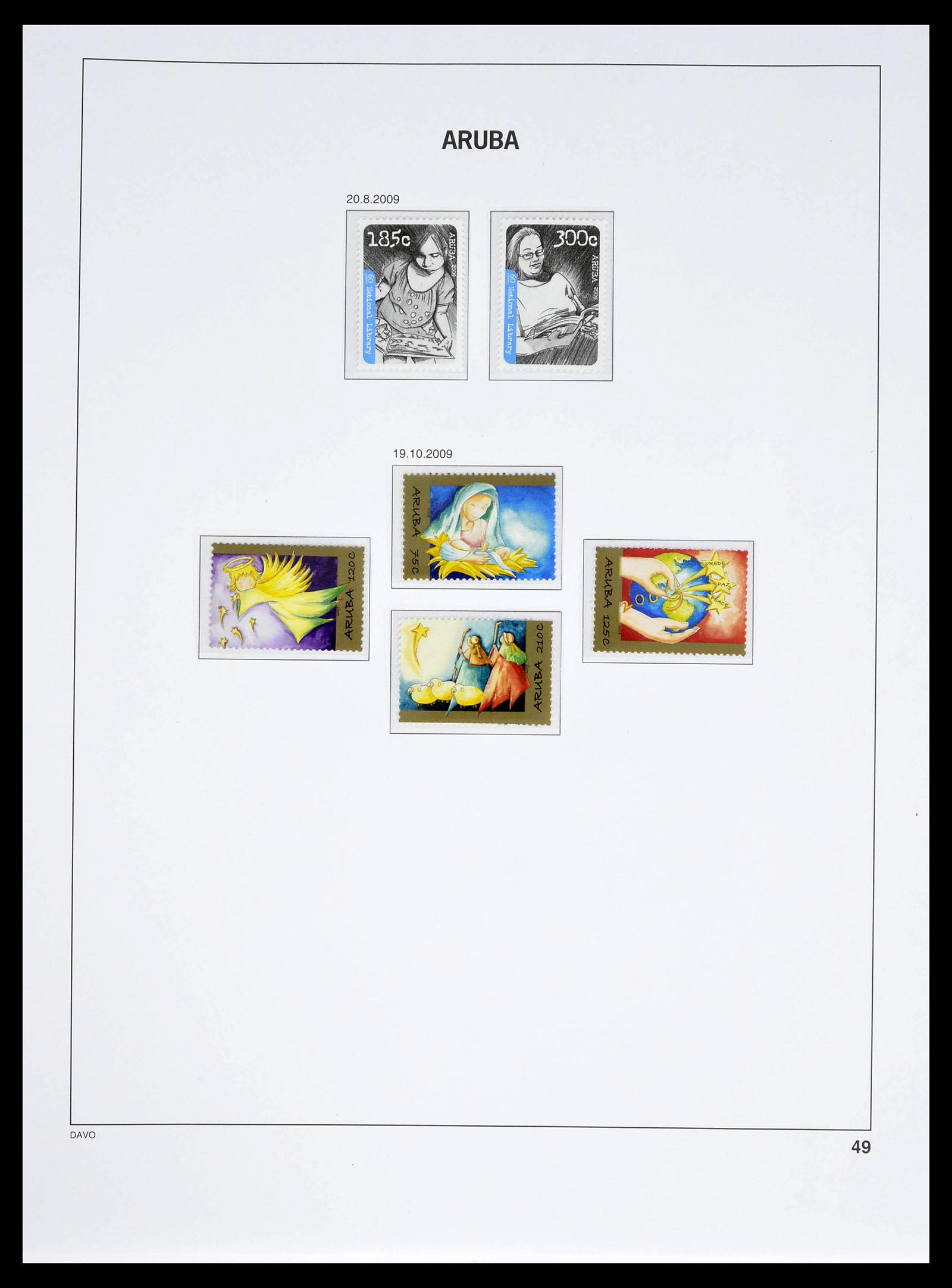 39361 0049 - Stamp collection 39361 Aruba 1986-2013.