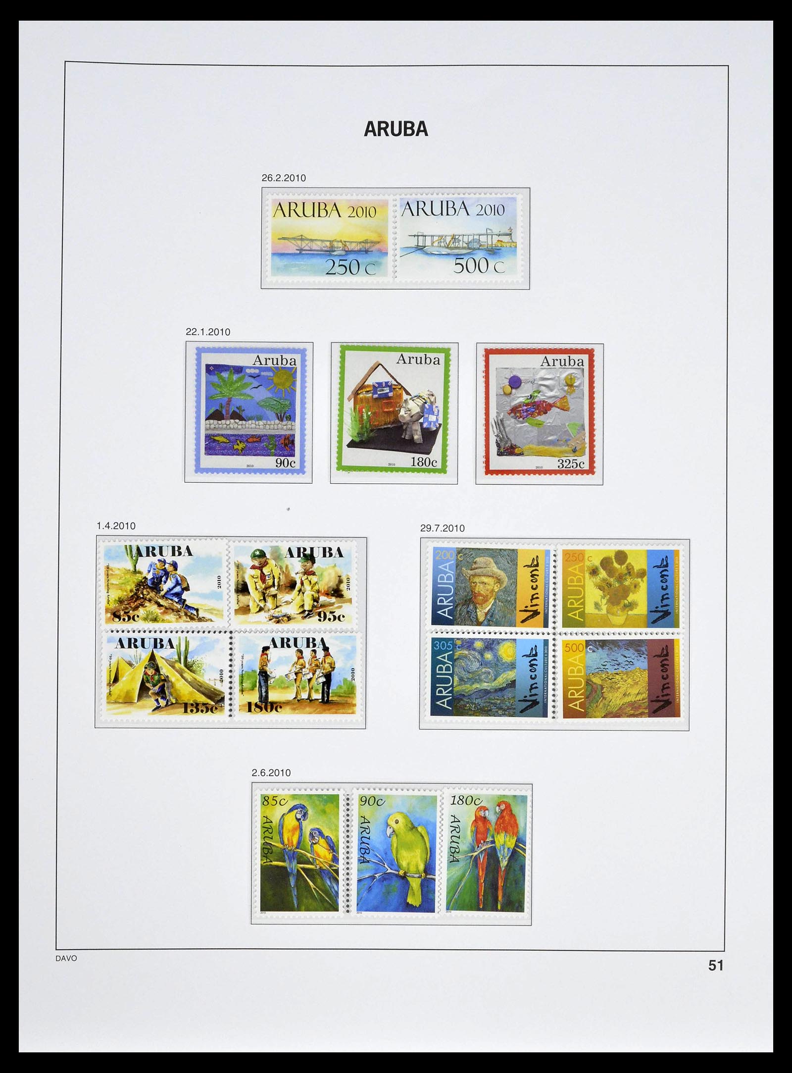 39361 0051 - Stamp collection 39361 Aruba 1986-2013.