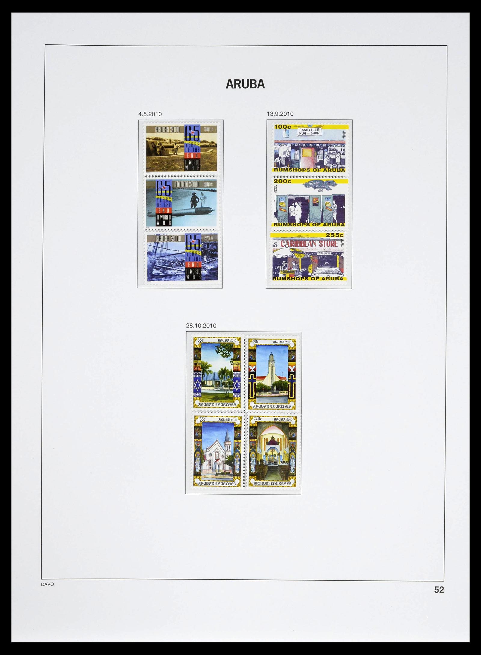 39361 0052 - Stamp collection 39361 Aruba 1986-2013.