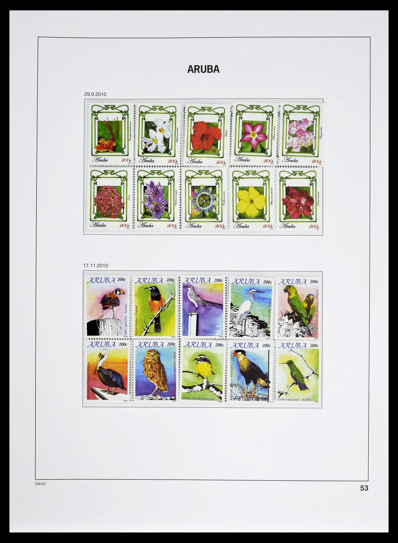 39361 0053 - Stamp collection 39361 Aruba 1986-2013.