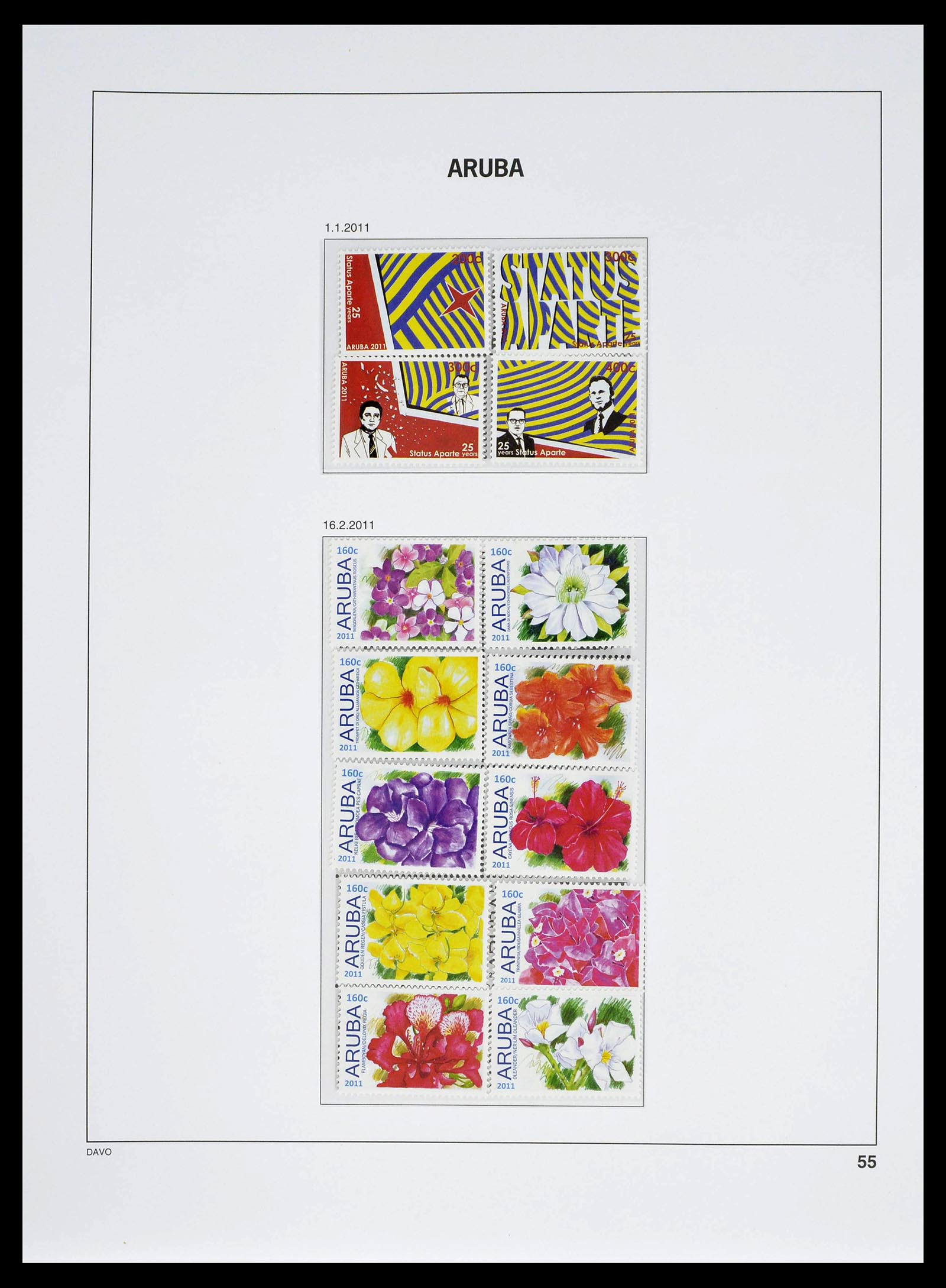 39361 0055 - Stamp collection 39361 Aruba 1986-2013.